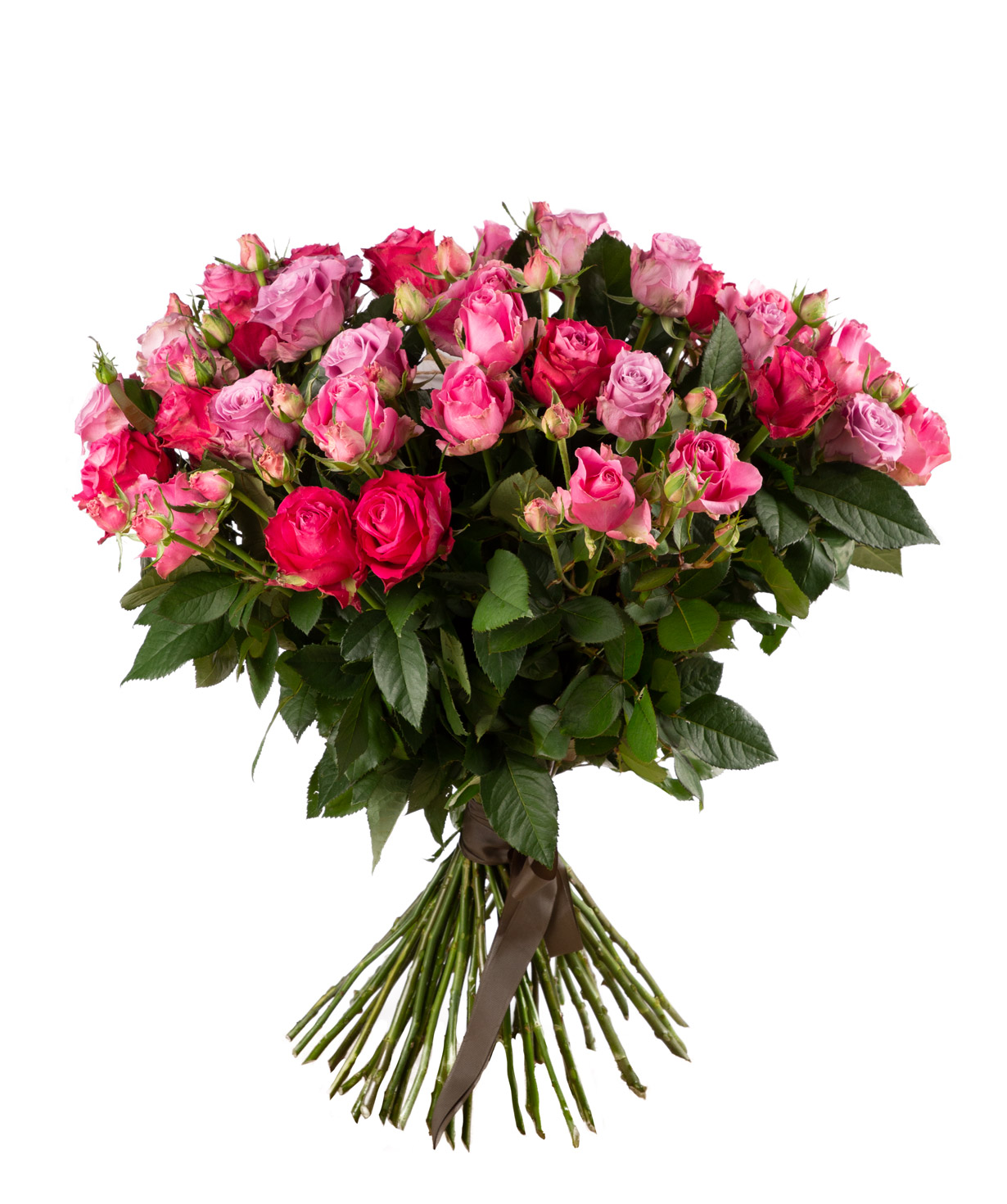 Ծաղկեփունջ «Աննապոլիս» փնջային և հոլանդական վարդերով