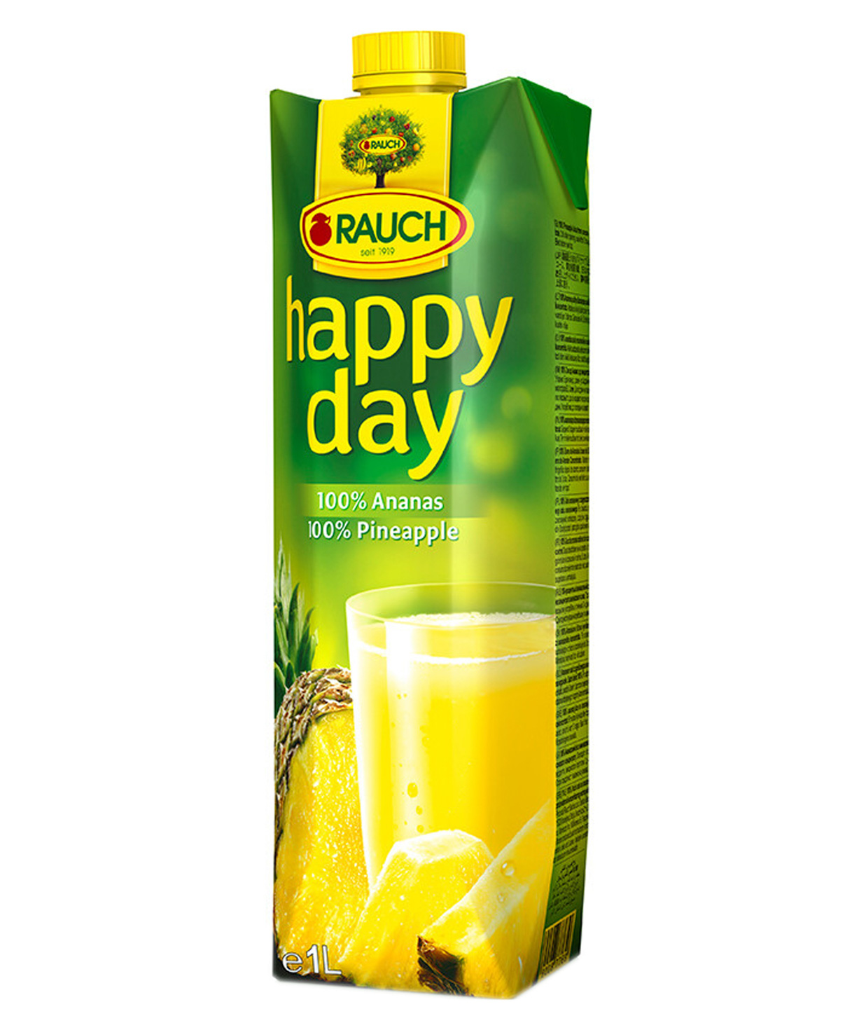 Сок `Happy Day` натуральный, ананас 1л