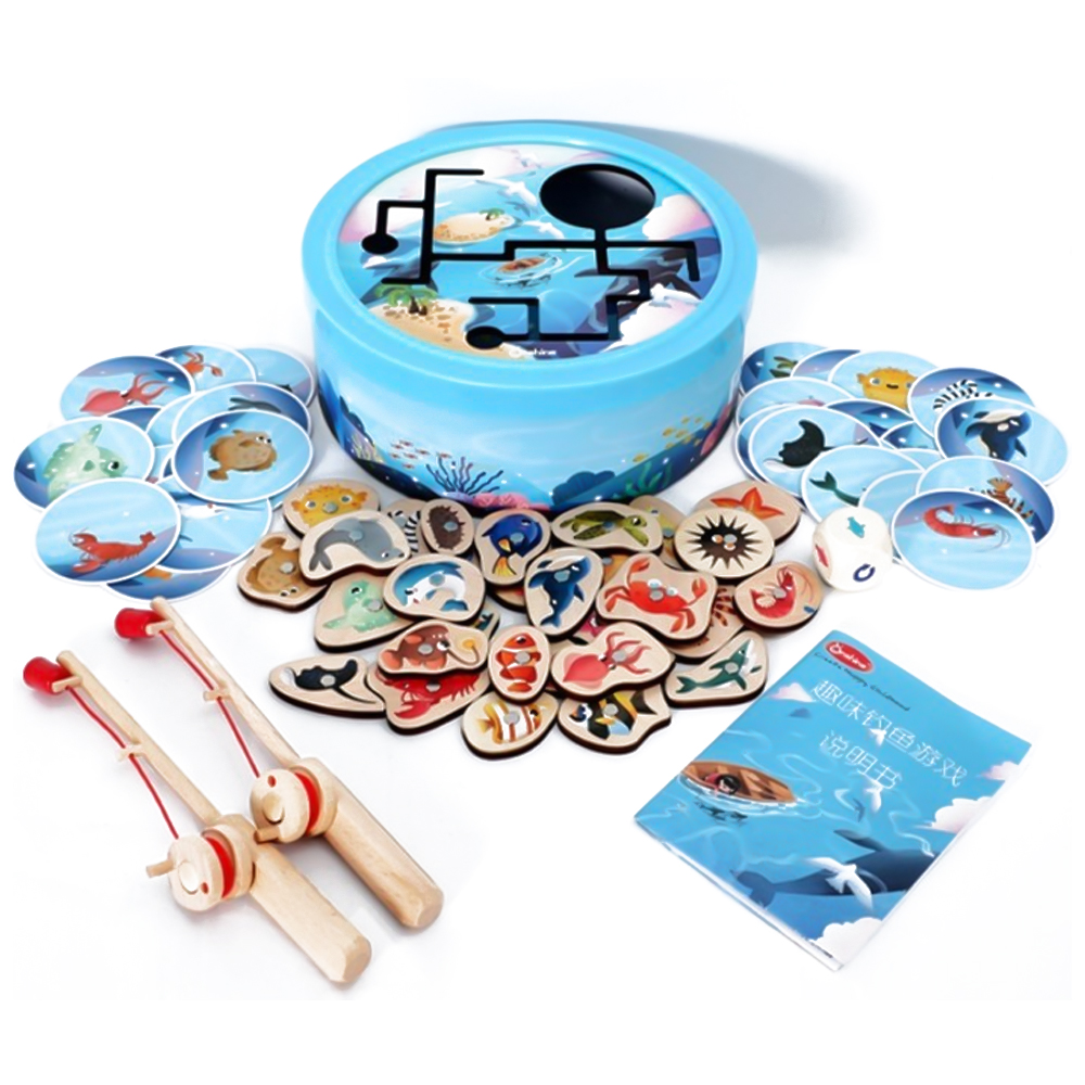 Wooden magnetic game Fishing