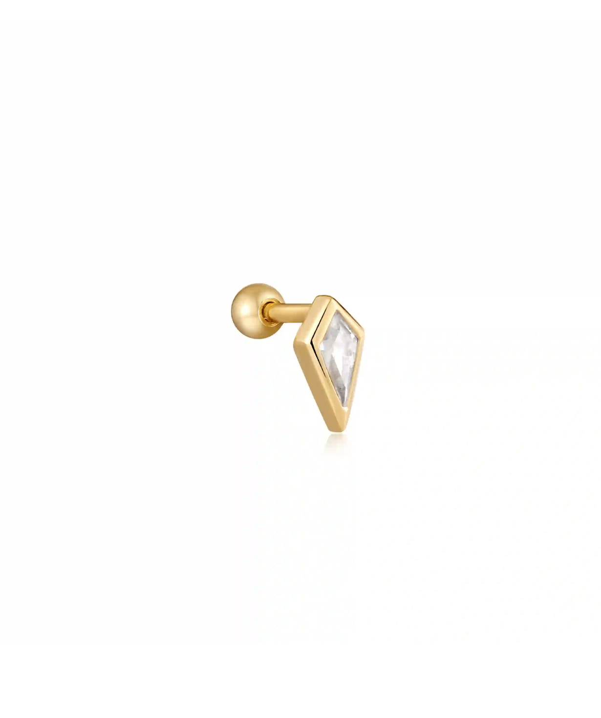 Silver single earrings «Ania Haie» E041-01G-W