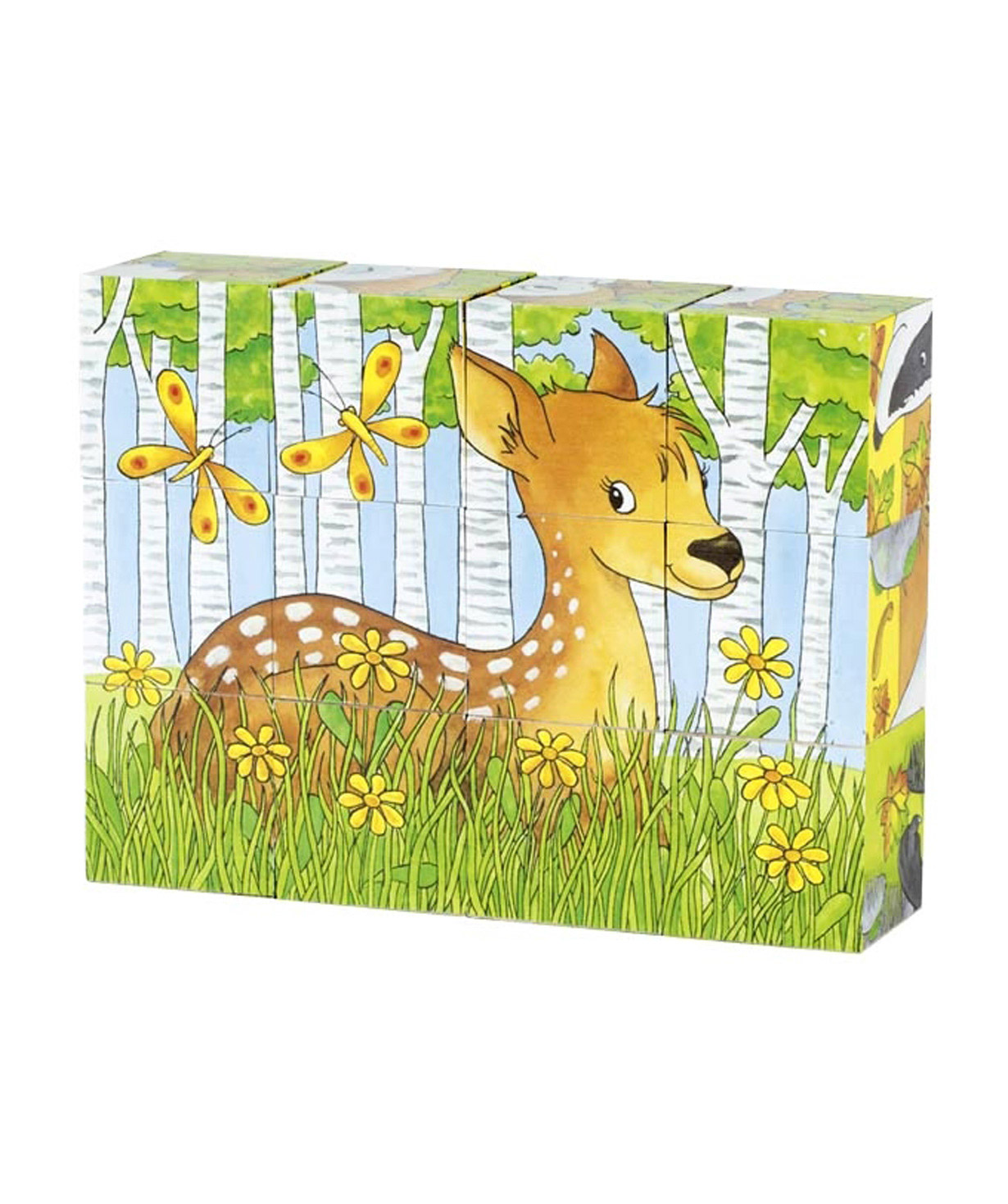 Toy `Goki Toys` puzzle forest animals