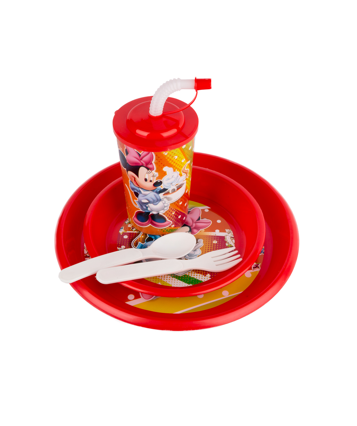 Set with plastic cup and plates №6