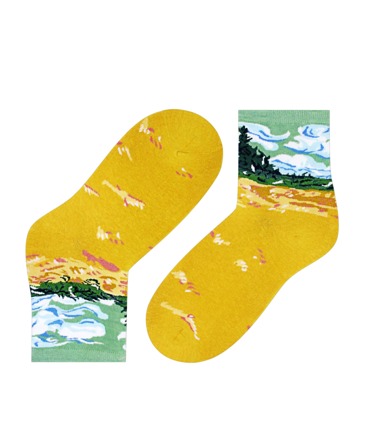 Socks `Zeal Socks` yellow field