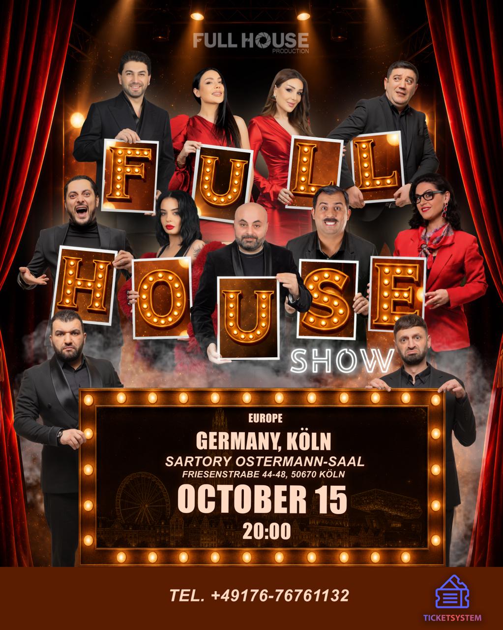 Full House Show | Кёльн, 2026-10-15 20:00:00, Sartory Ostermann-Saal