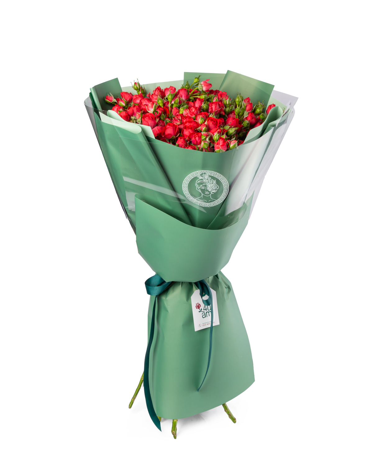 Букет `Дамона` с букетными розами