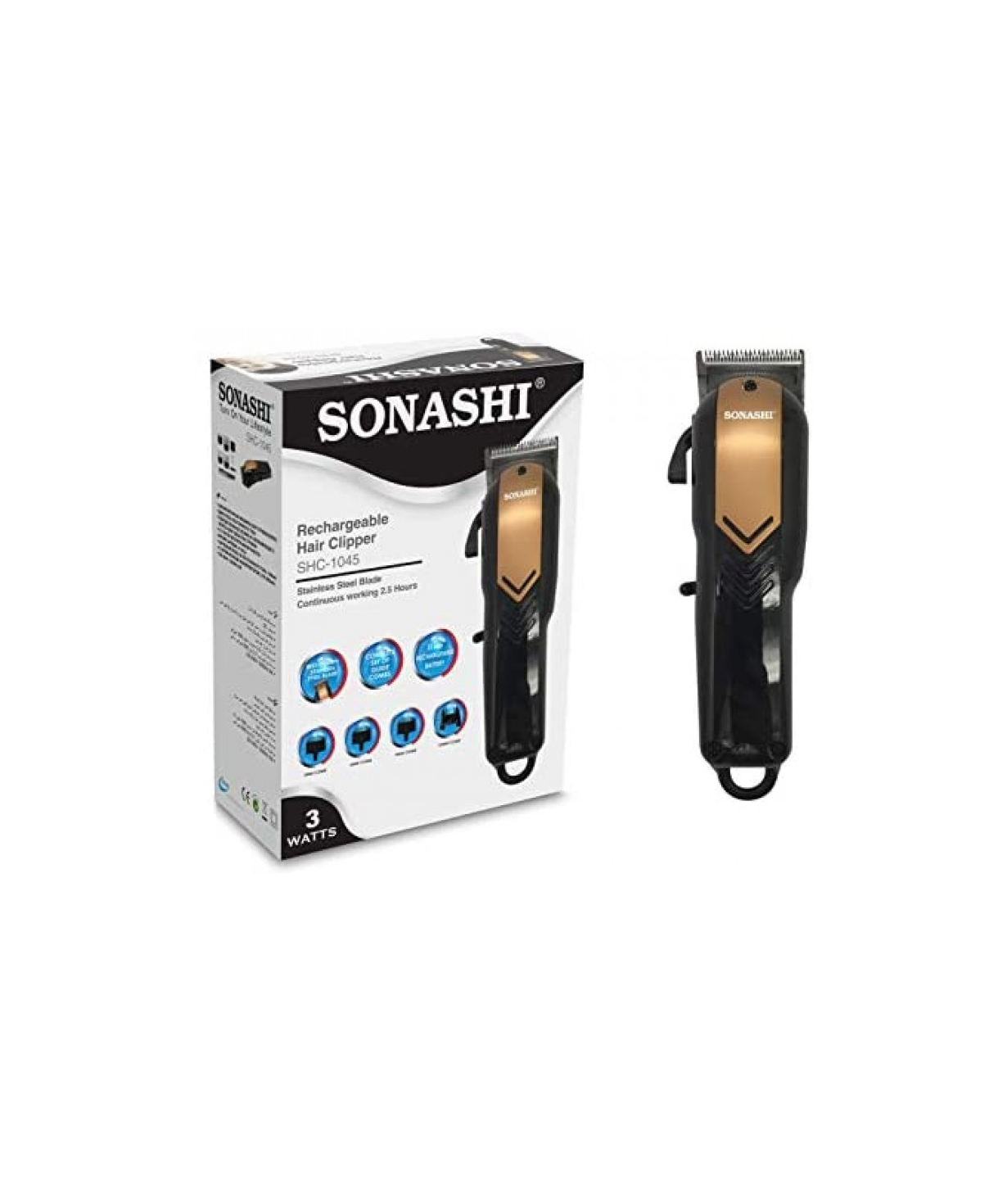 Машинка `SONASHI` для стрижки волос SHC-1045