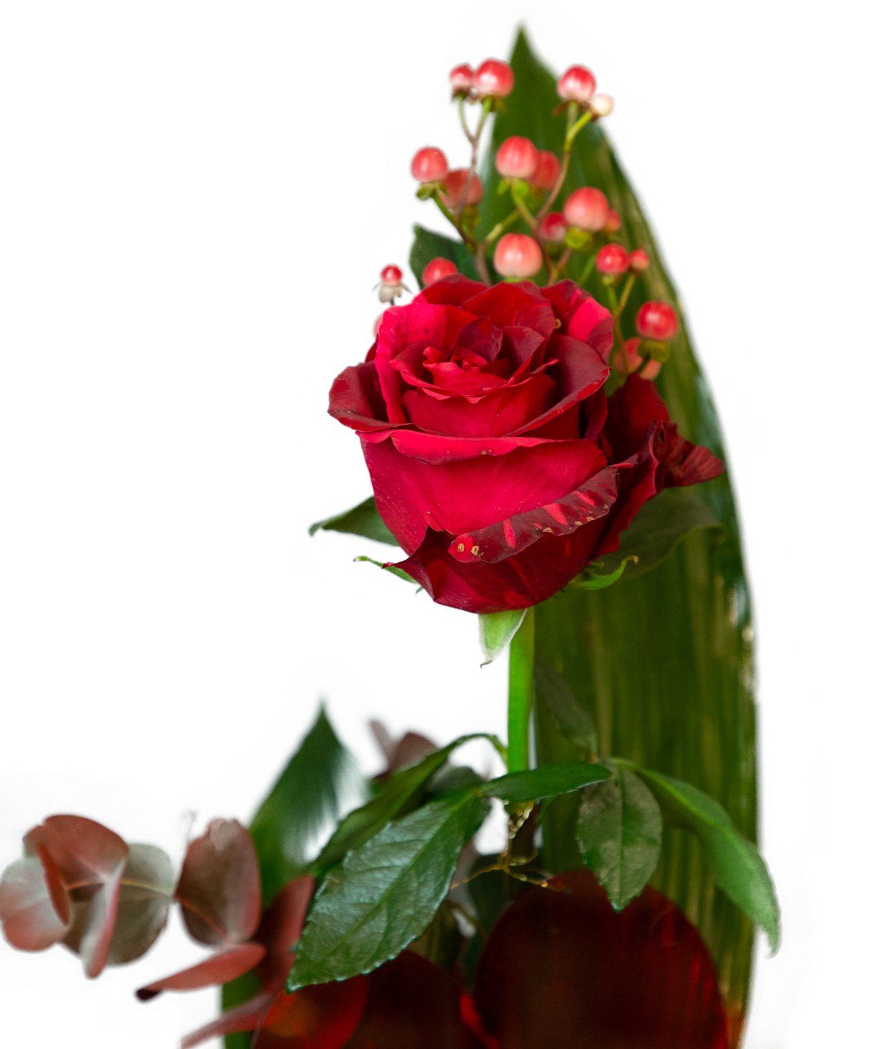 Bouquet ''Fabrica'' with rose