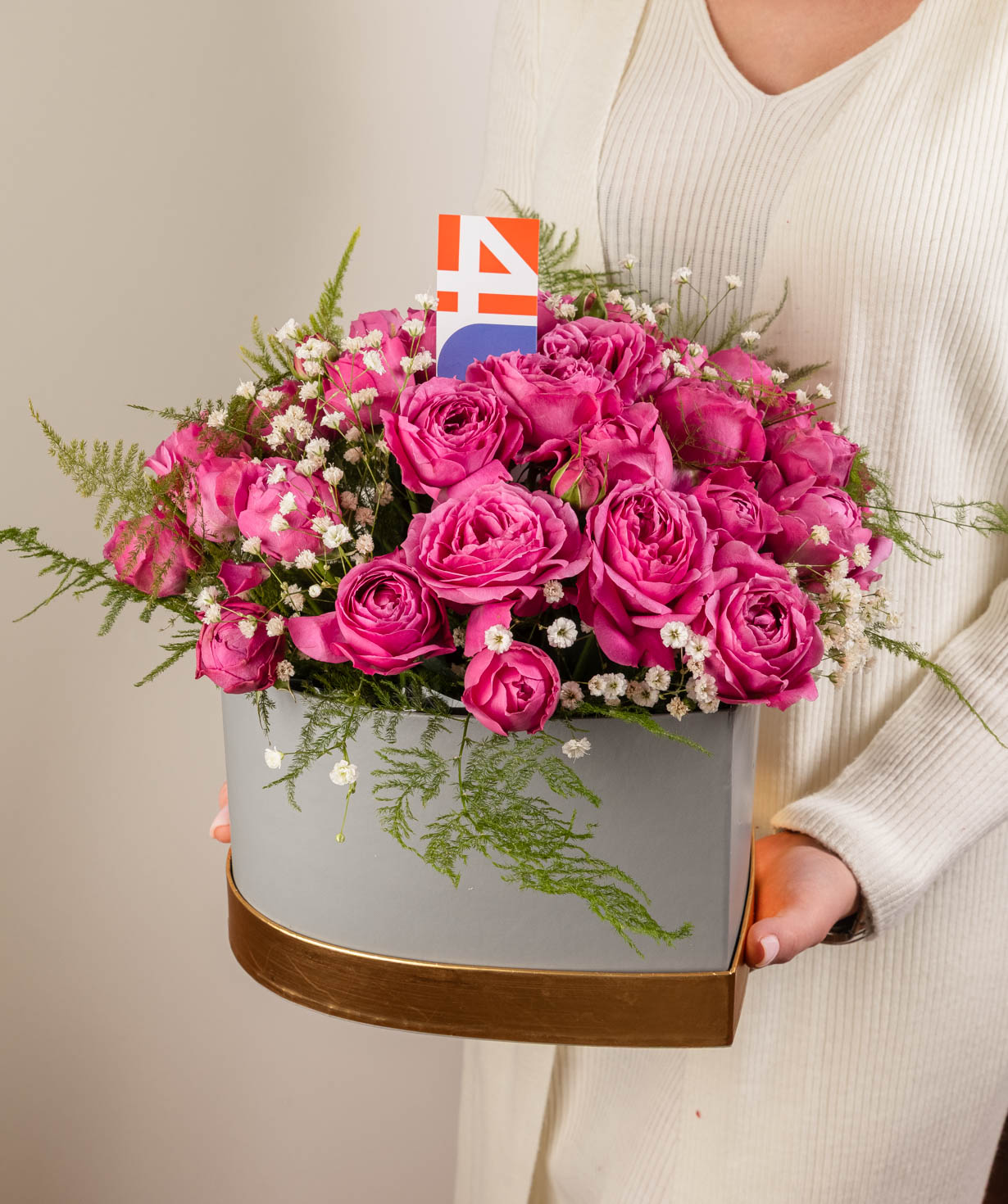 Композиция «Aube» из кустовых роз