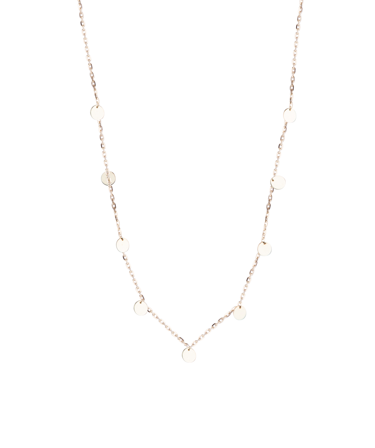 Women's necklace ''Less is more'' gold №1
