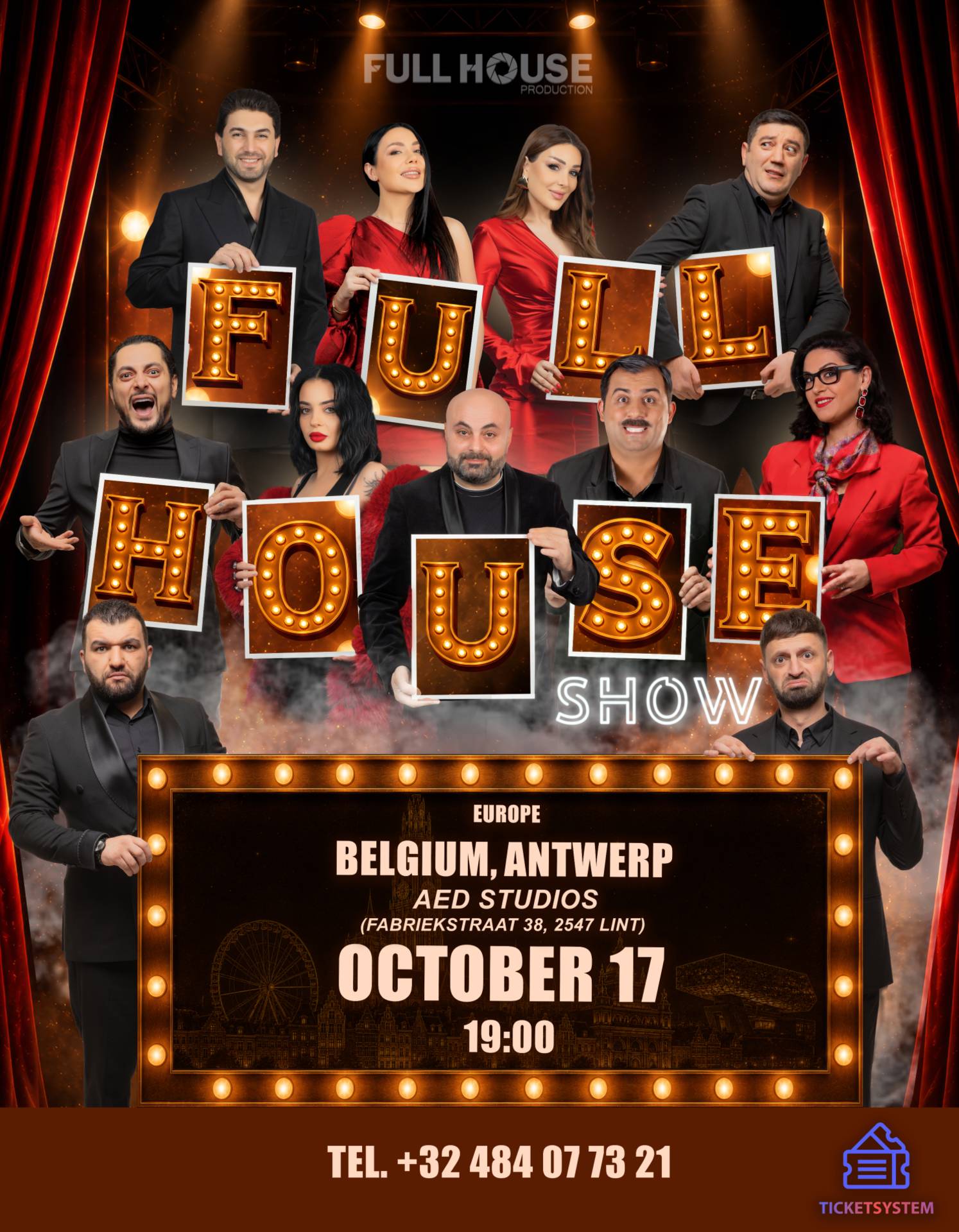 Full House Show | Антверпен, 2026-10-17 19:00:00, AED Studios
