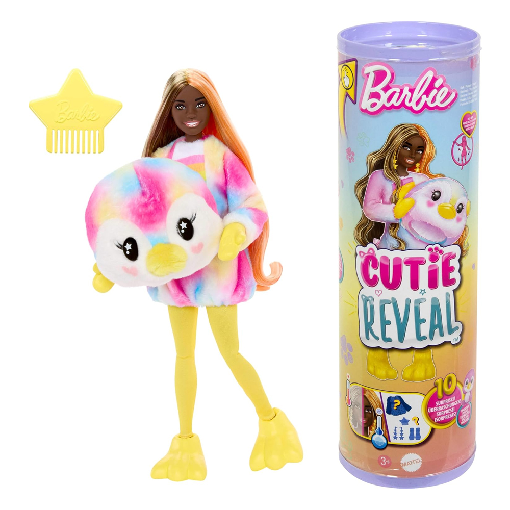 Barbie doll with soft penguin outfit Mattel
