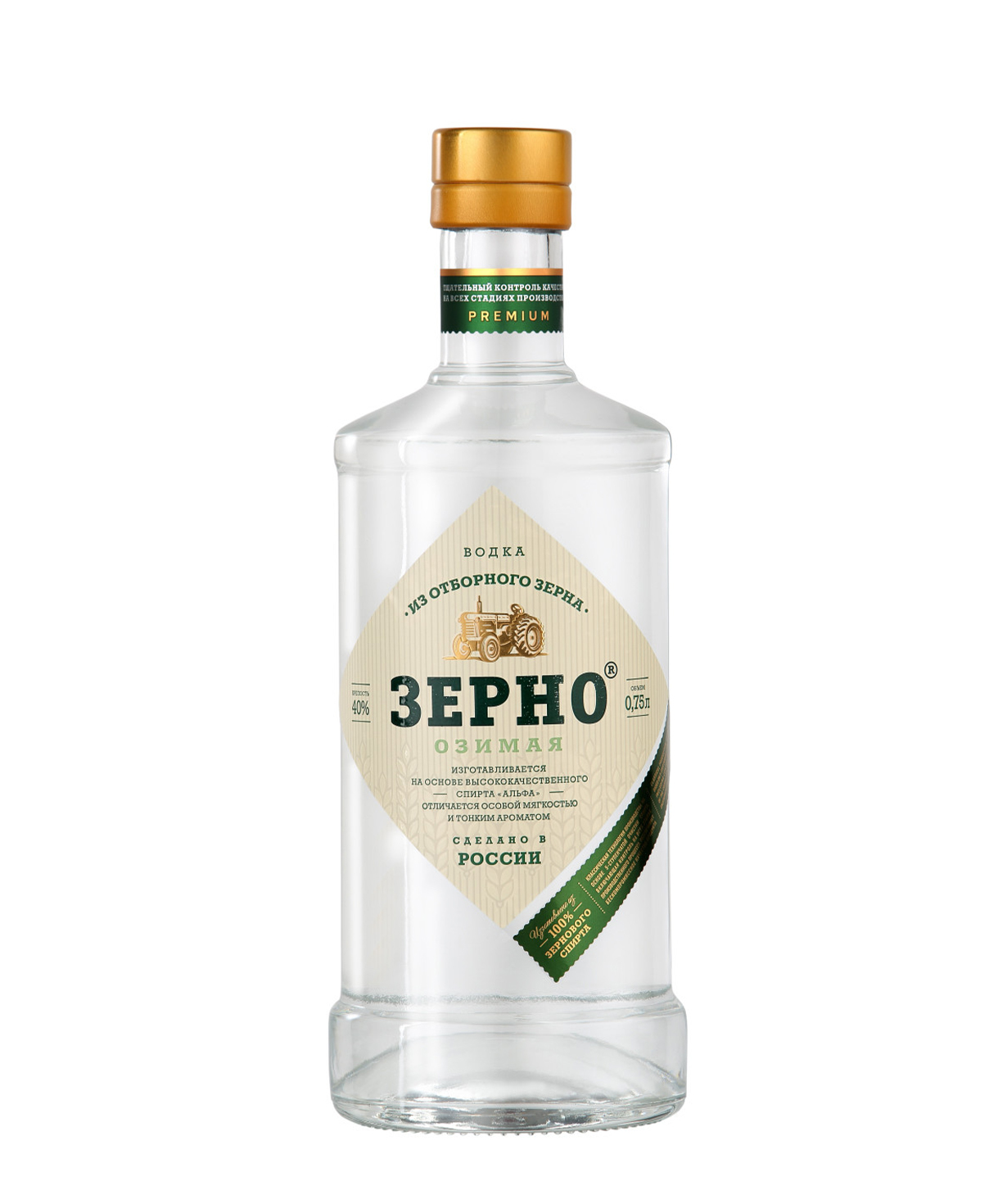 Vodka `Zerno Ozimaya` 750ml