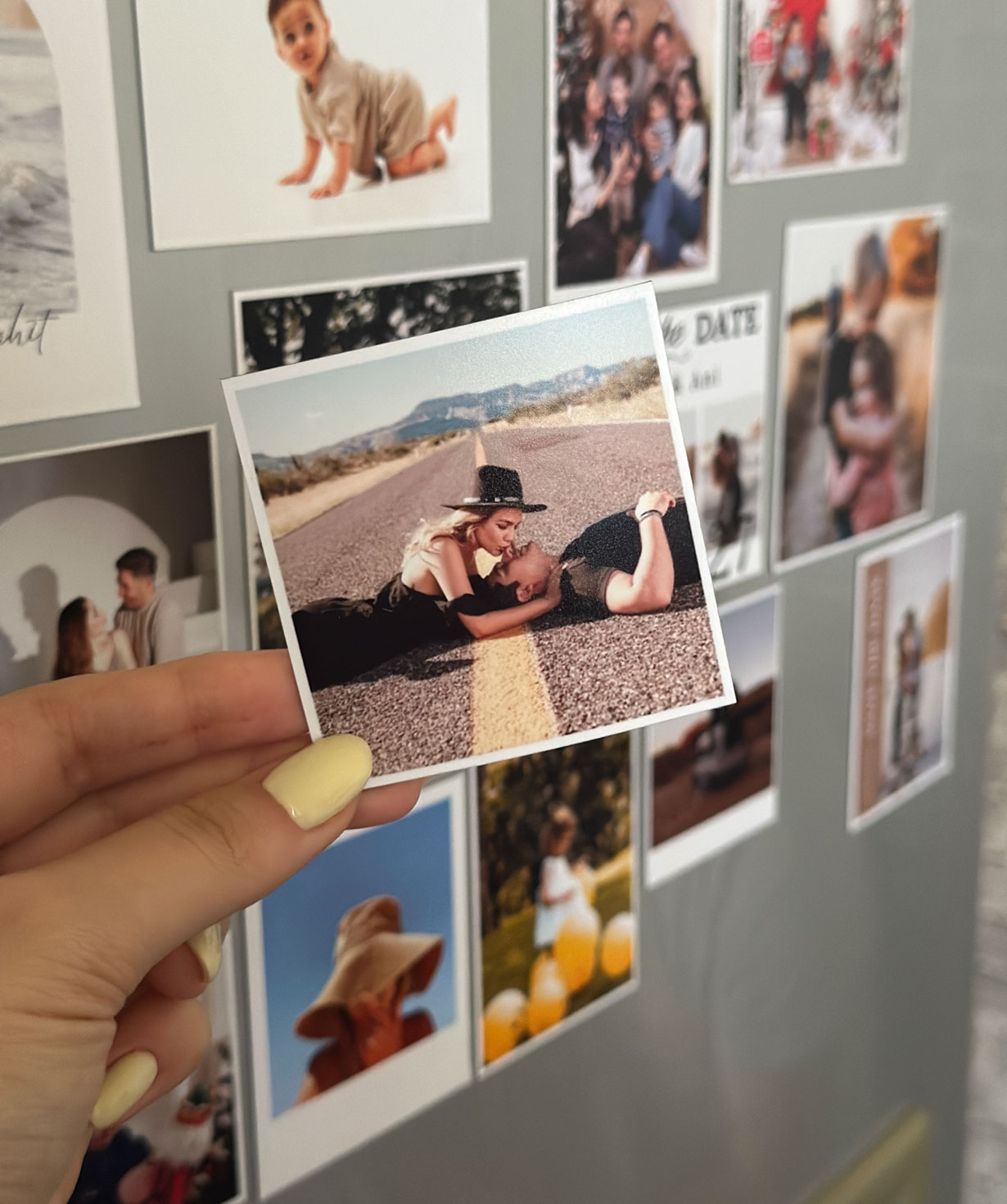 Photo magnets for the refrigerator «Magniser», 68x68 mm, 9 pieces