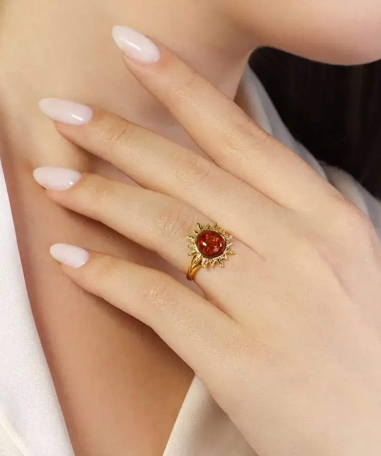 Silver ring «SiaMoods» SR182GP 18