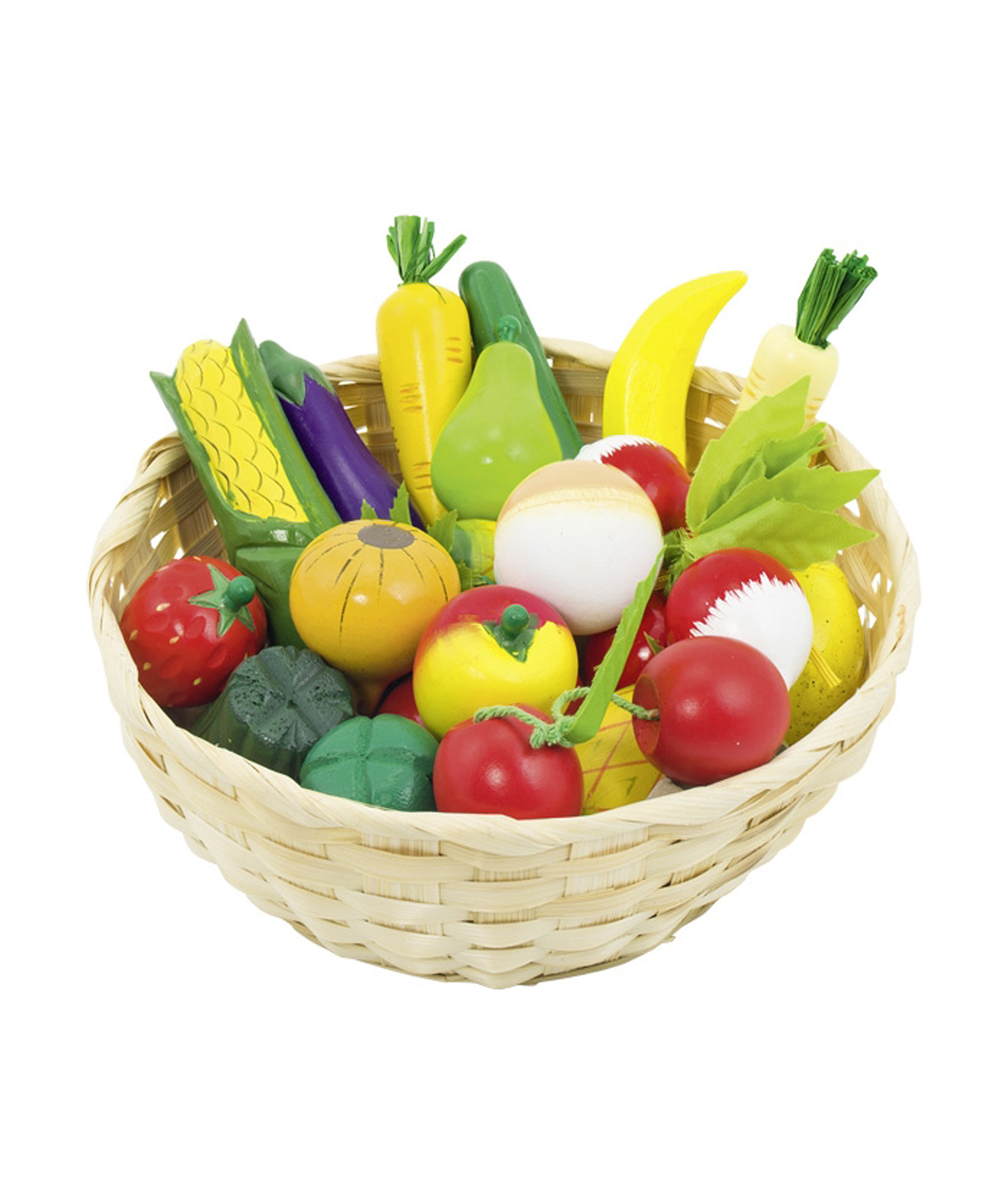 Игрушка `Goki Toys` фрукты и овощи в корзине