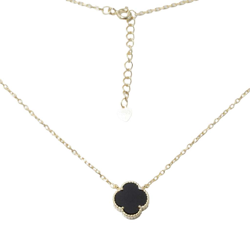 Silver necklace «SiaMoods» SN151BKGP