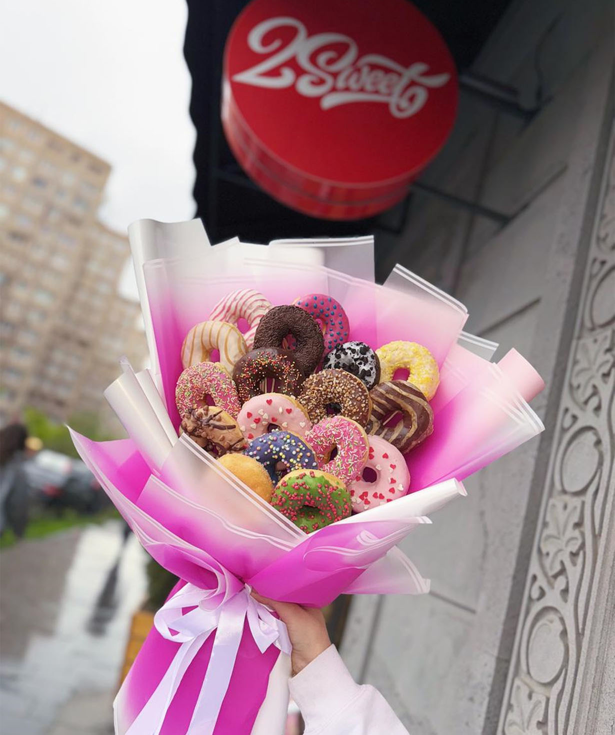 Դոնաթներով փունջ «2Sweet Donuts» №4