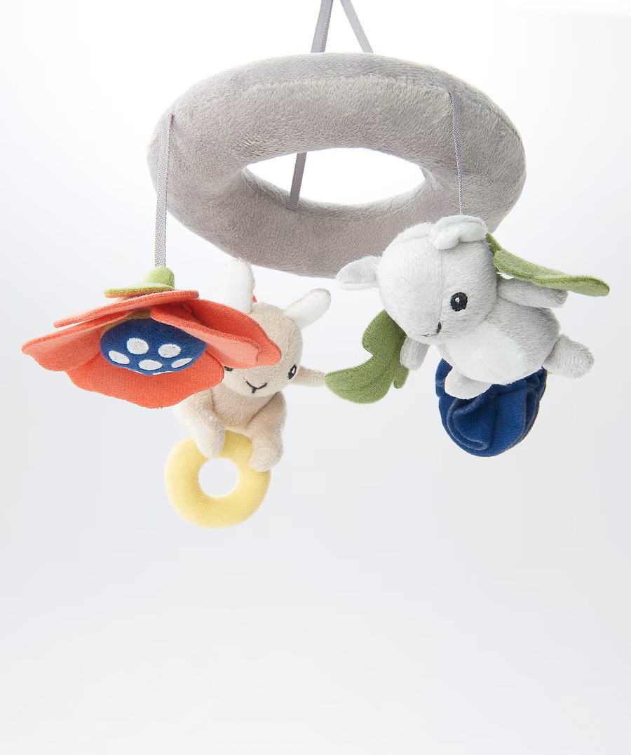 Soft toys for the baby crib