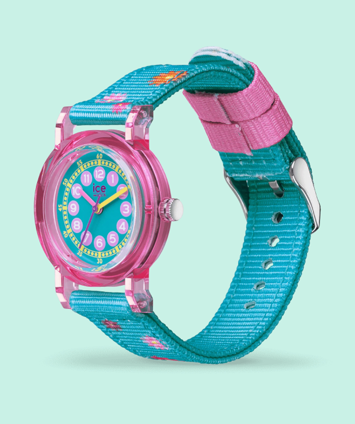 Children's watch «Ice-Watch» Ice Learning Pink Flowers / 024497