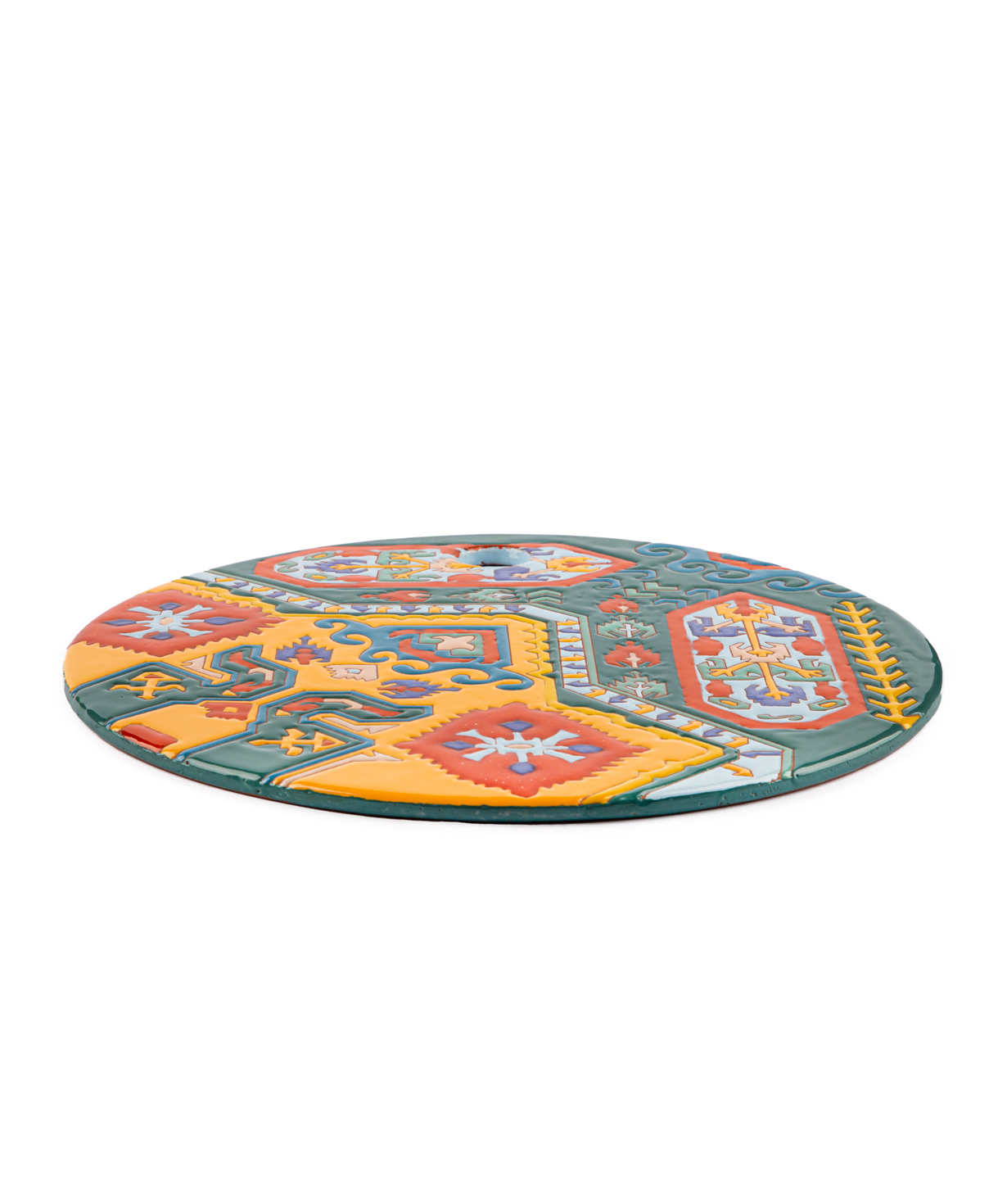 Сервировочная тарелка `ManeTiles` декоративная, керамическая №21