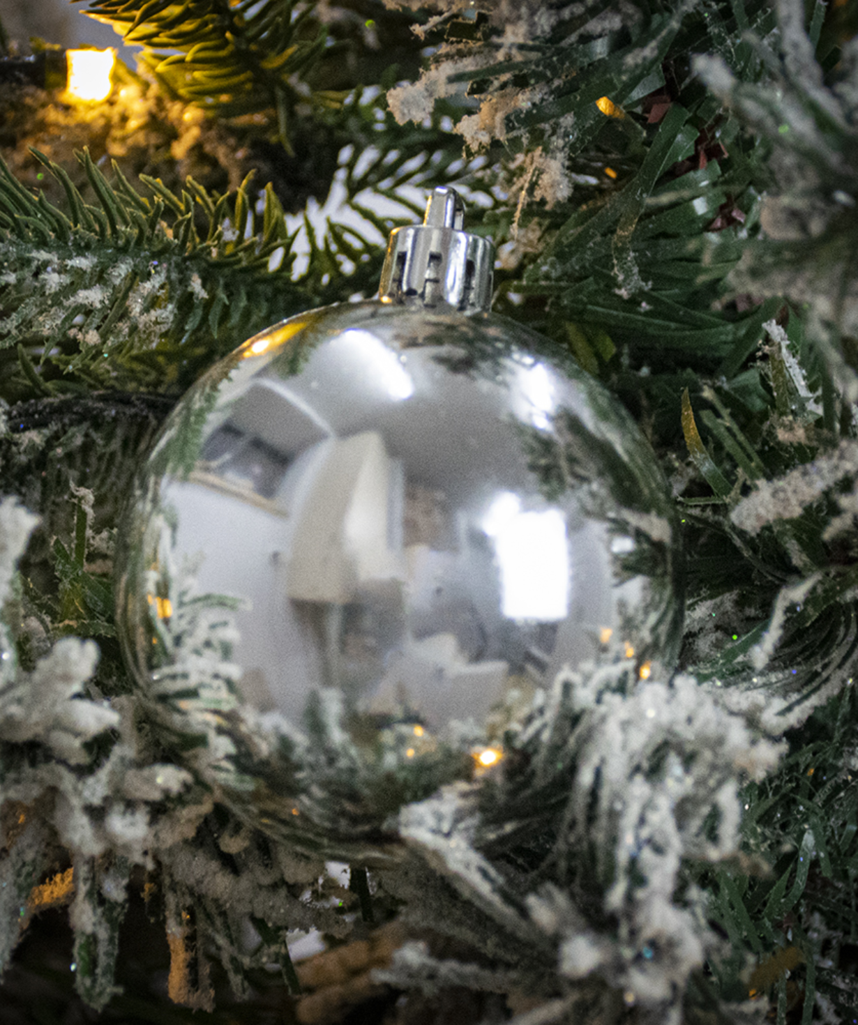 Տոնածառի խաղալիք արծաթե 12 հատ