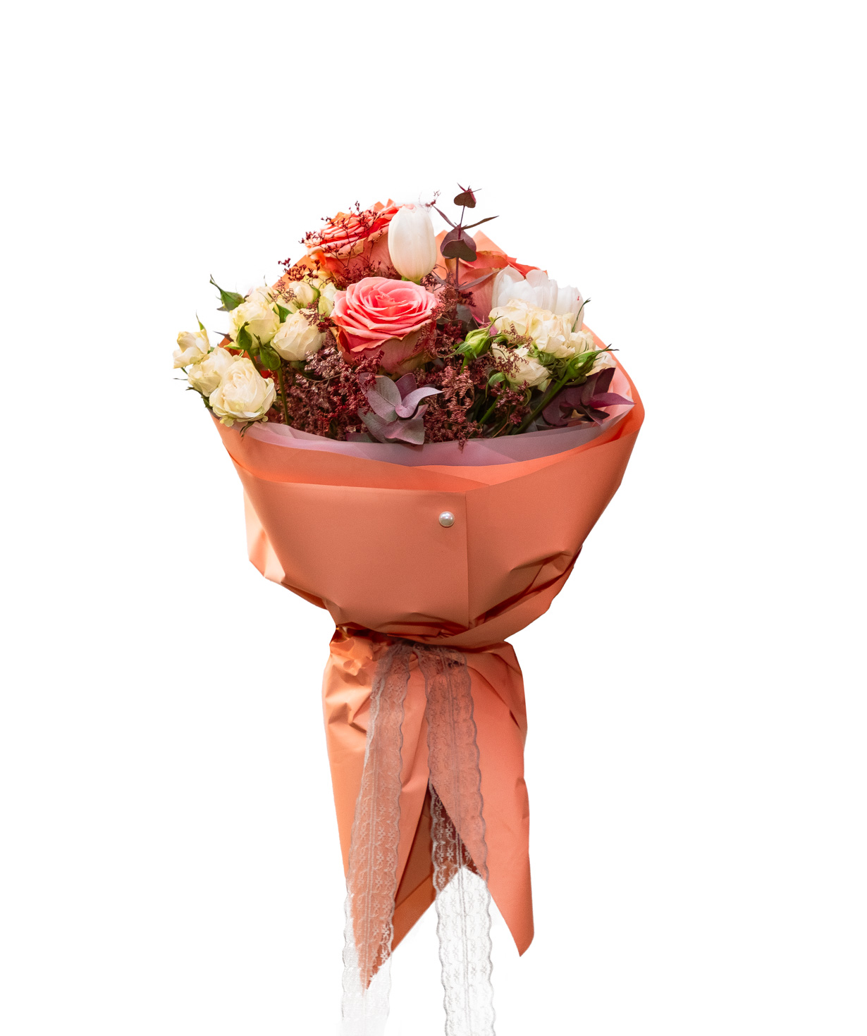 Ծաղկեփունջ «Floriani» վարդերով և կակաչներով №8