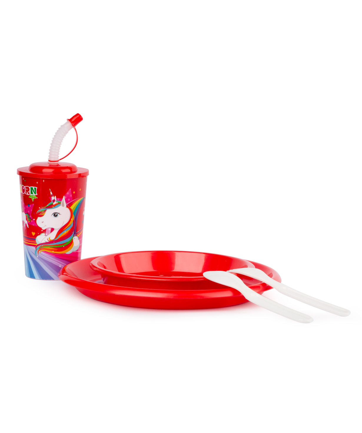 Set with plastic cup and plates №1