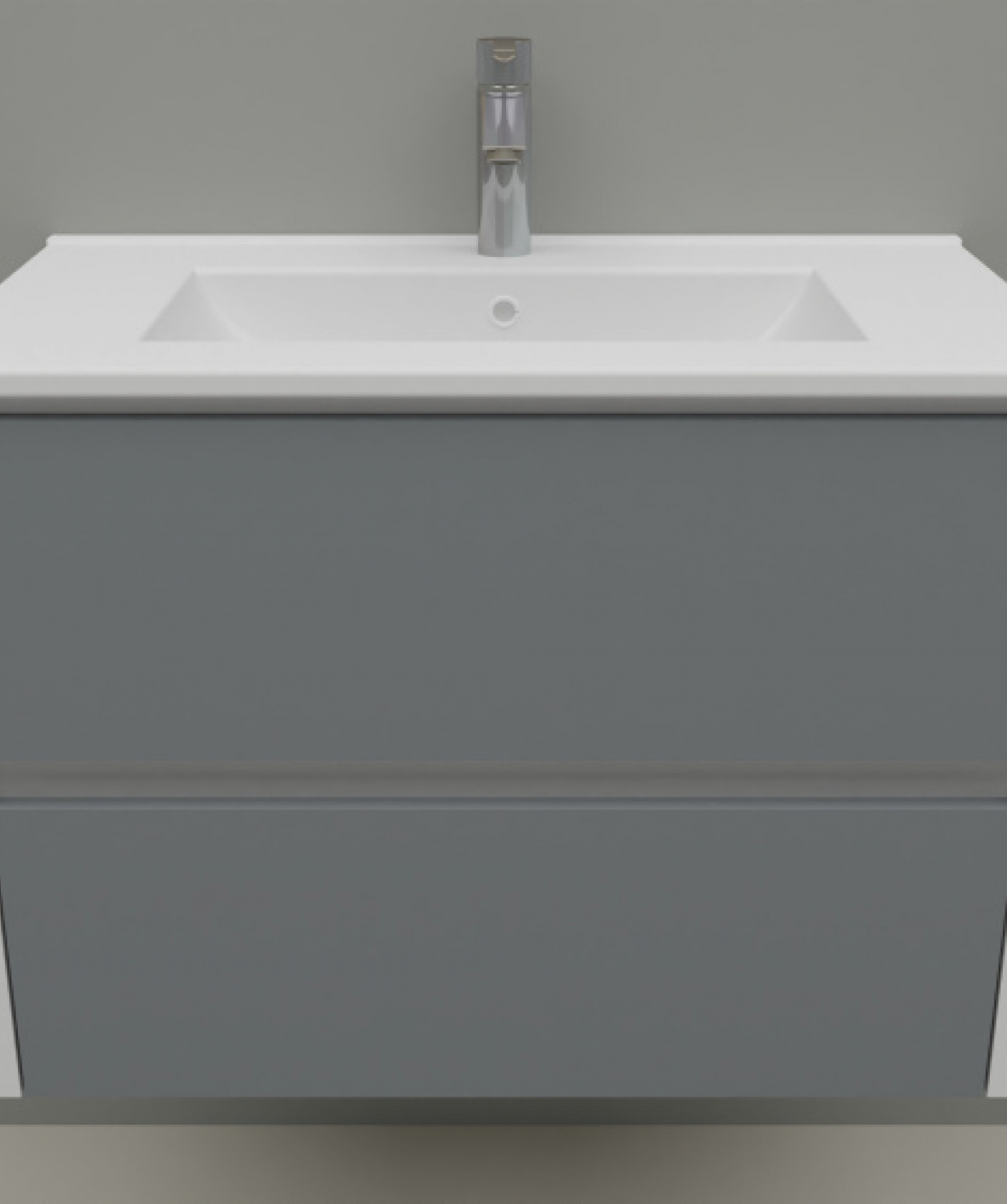 Perla լոգասենյակի PVC կահույք Urban, 700x500x388մմ, մոխրագույն