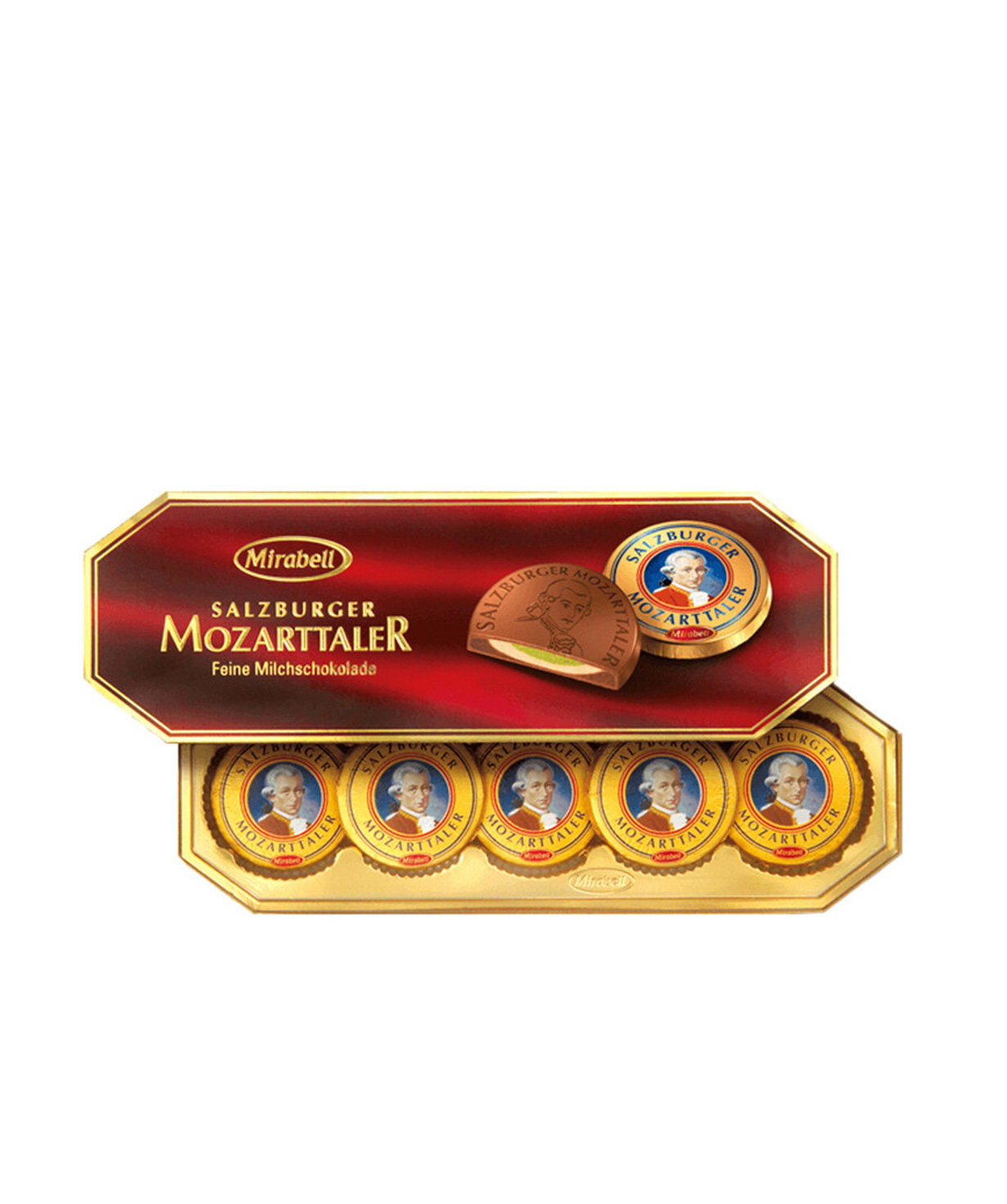 Шоколадные конфеты `Mirabell Mozarttaler` 100г