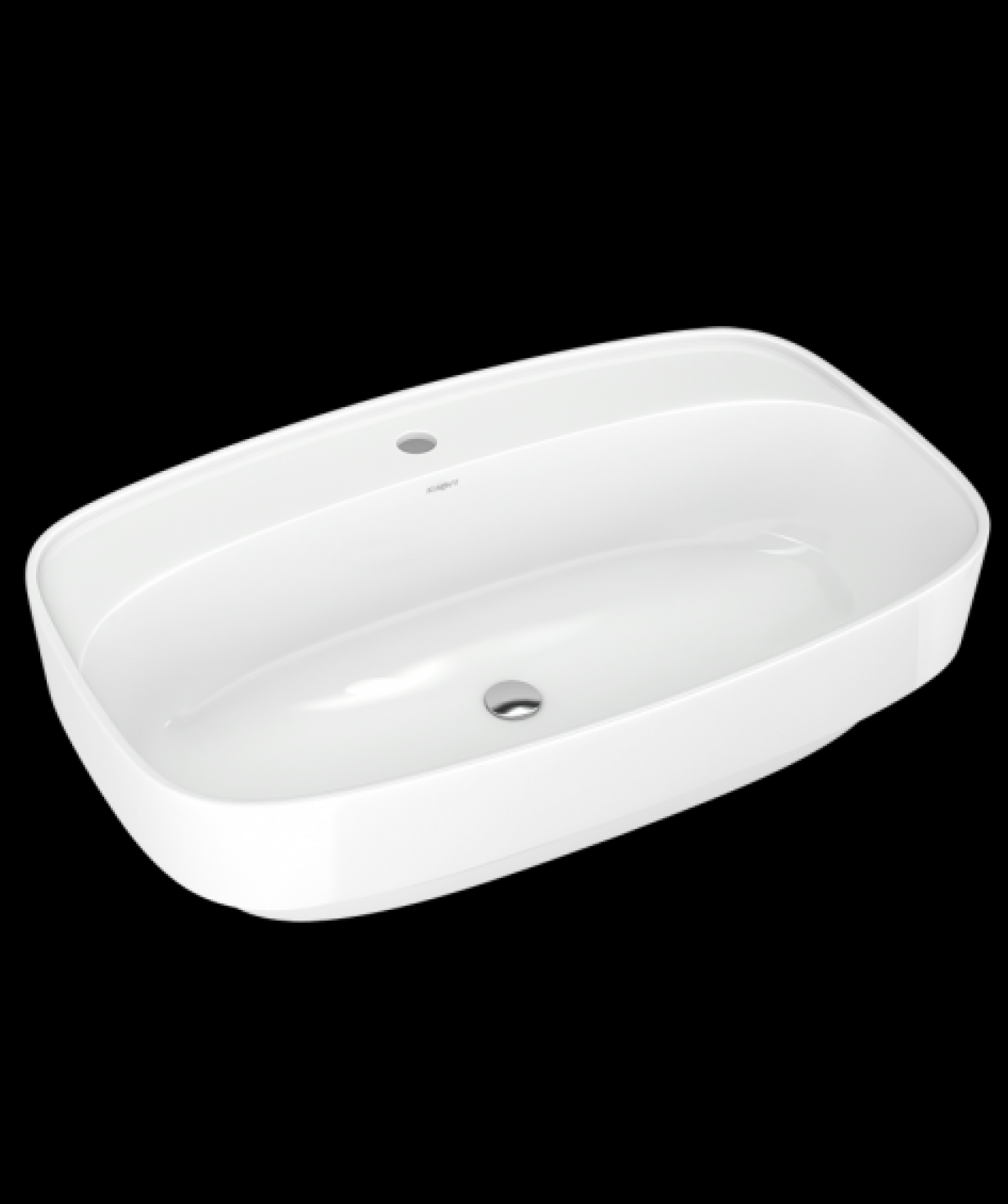 ROSA OVER COUNTER BASIN KUPER 65CM WHITE