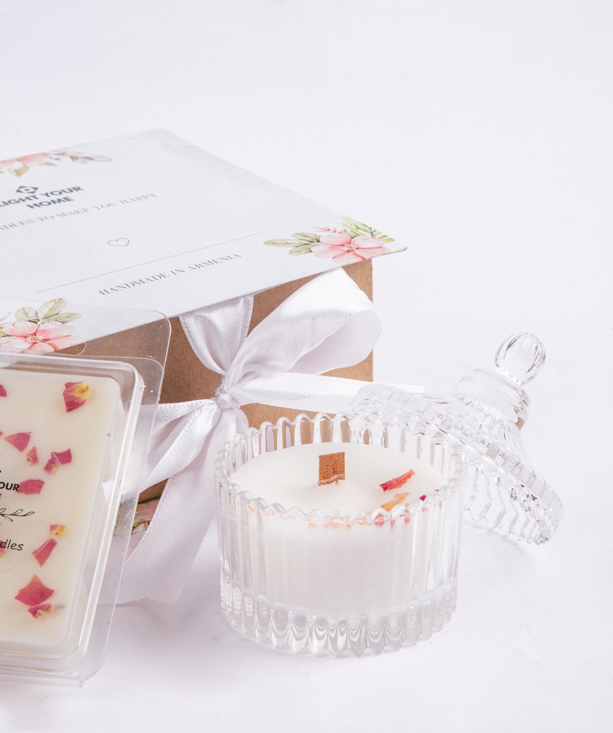 Gift box «Light Your Home» with a candle №1
