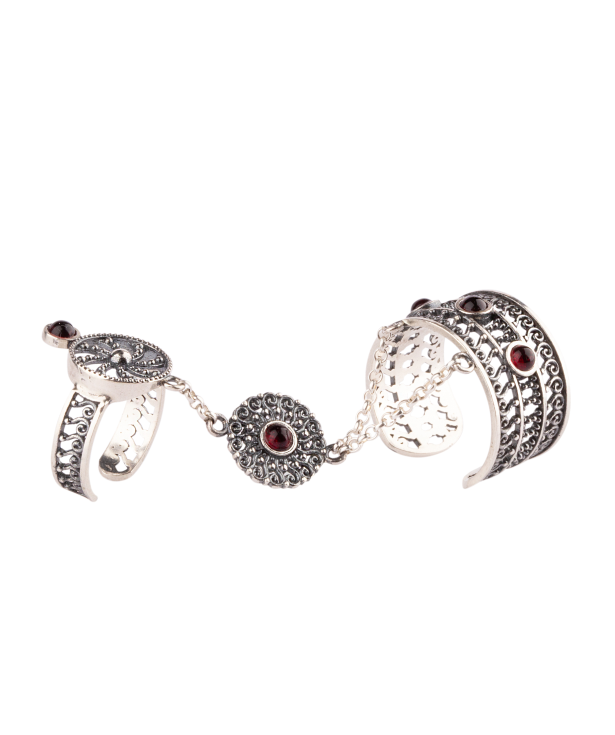 Кольцо `Ssangel Jewelry` Гранат №1