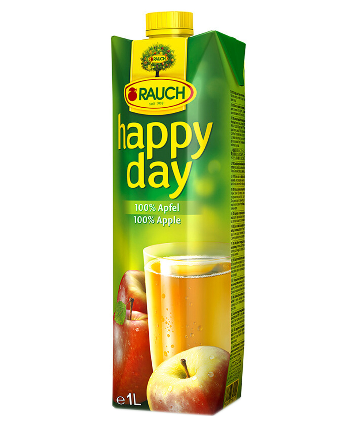 Сок `Happy Day` натуральный, яблоко 1л