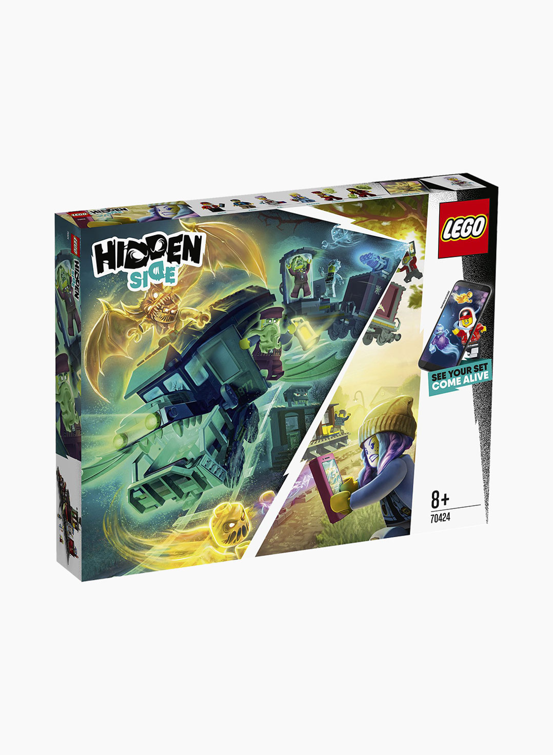 Lego Hidden Side Կառուցողական Խաղ Տեսիլային Ճեպընթաց Գնացք