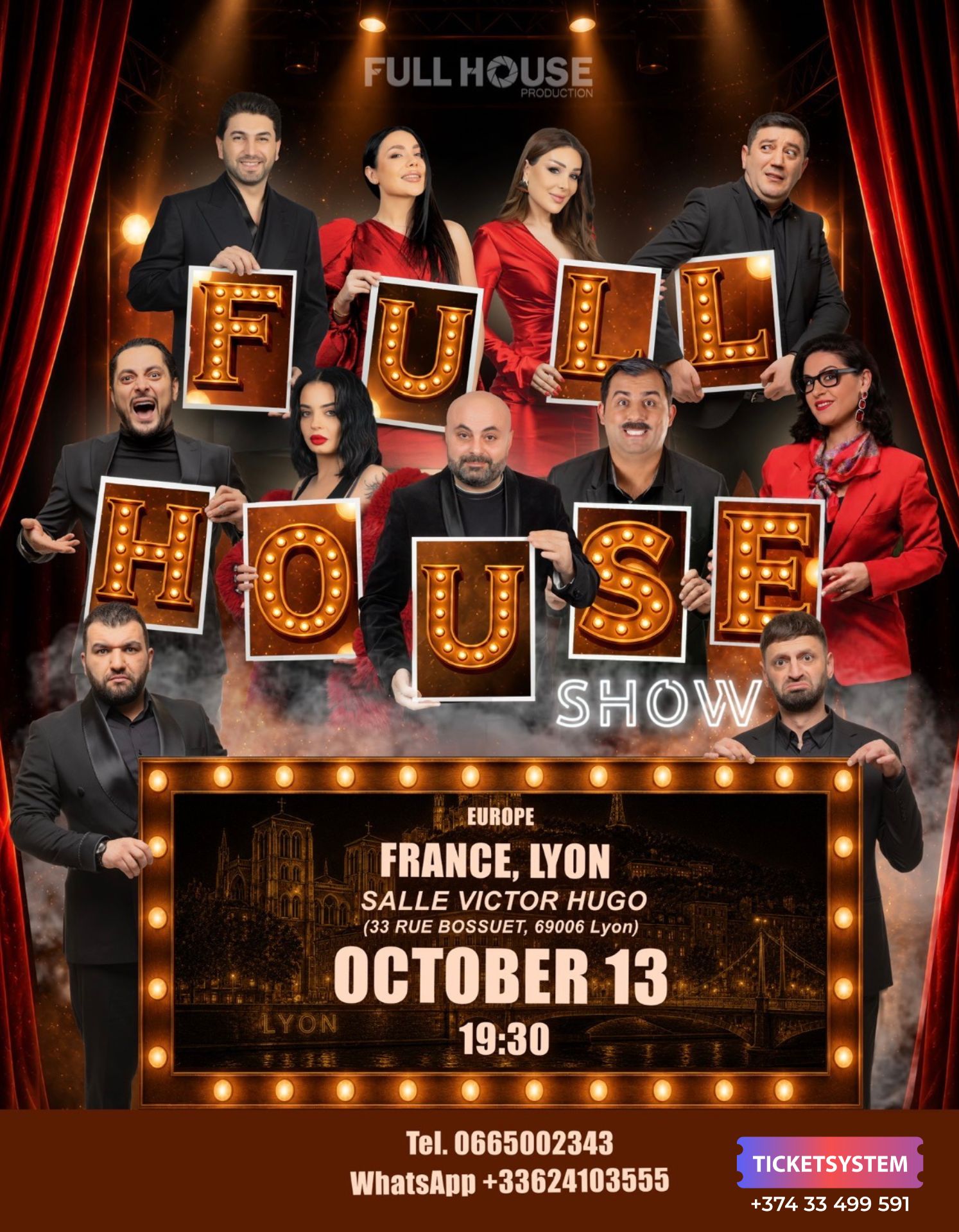 Full House Show, 2026-10-13 19:30:00, Salle Victor Hugo