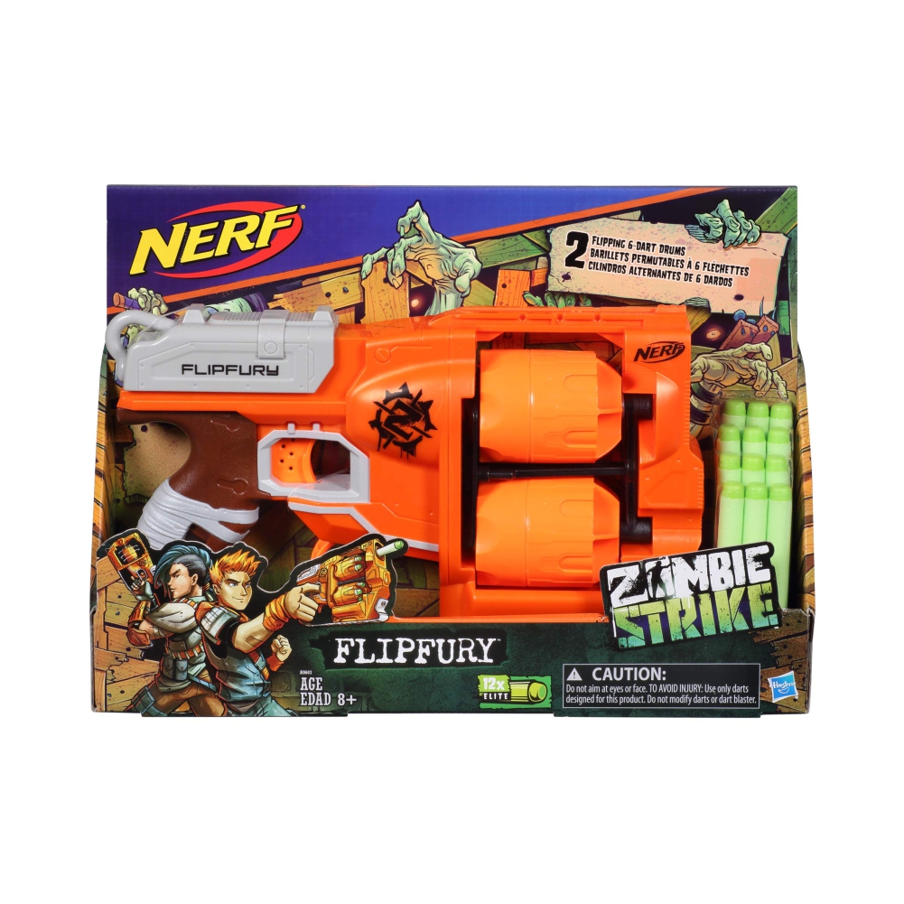 Ինքնաձիգ «NERF» FlipFury Zombie Strike