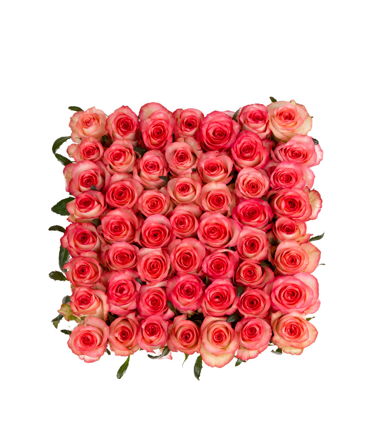 Композиция ''Розарно'' с розами белые и розовые