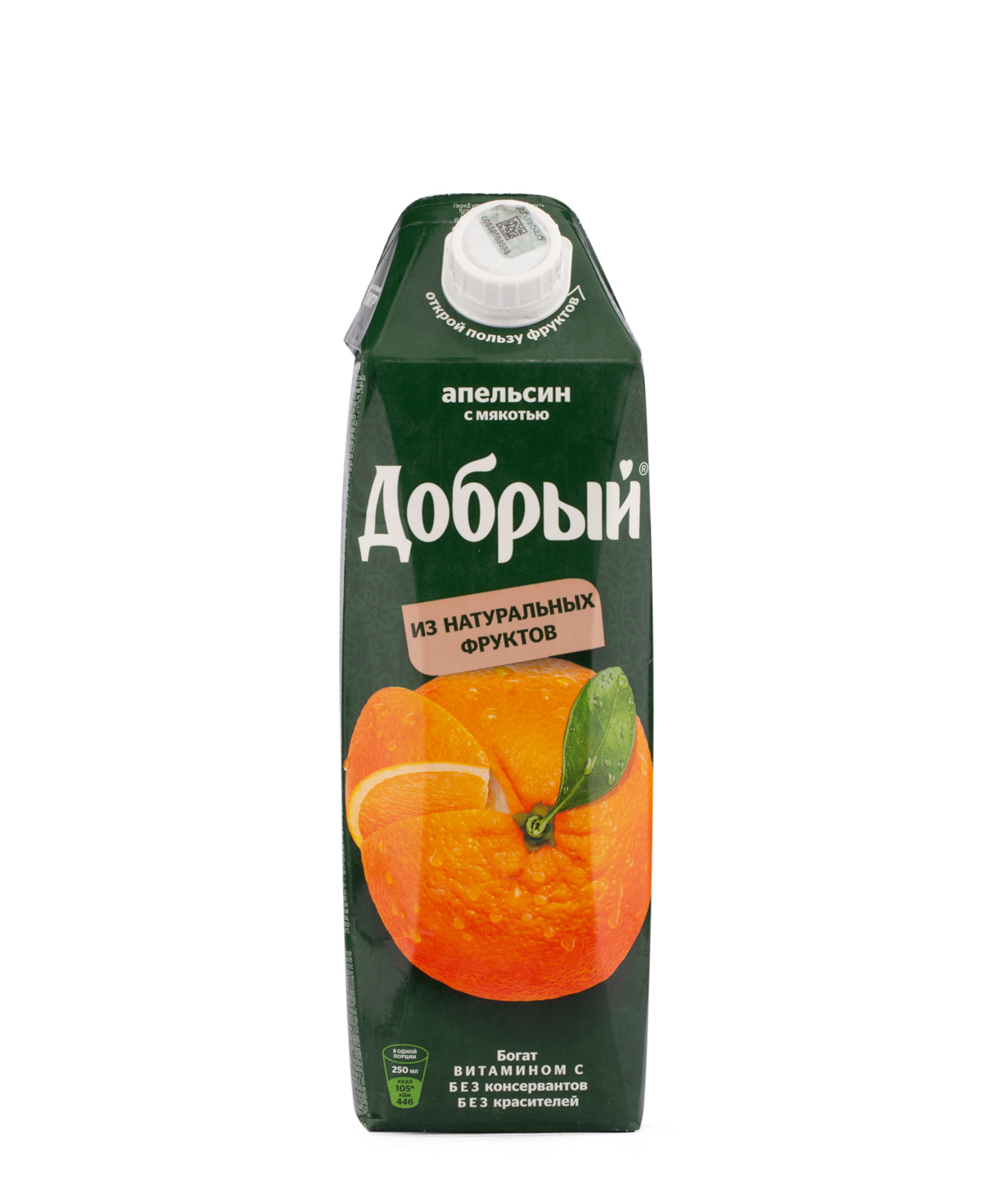 Натуральный сок «Добрый» Апельсин 1 л.