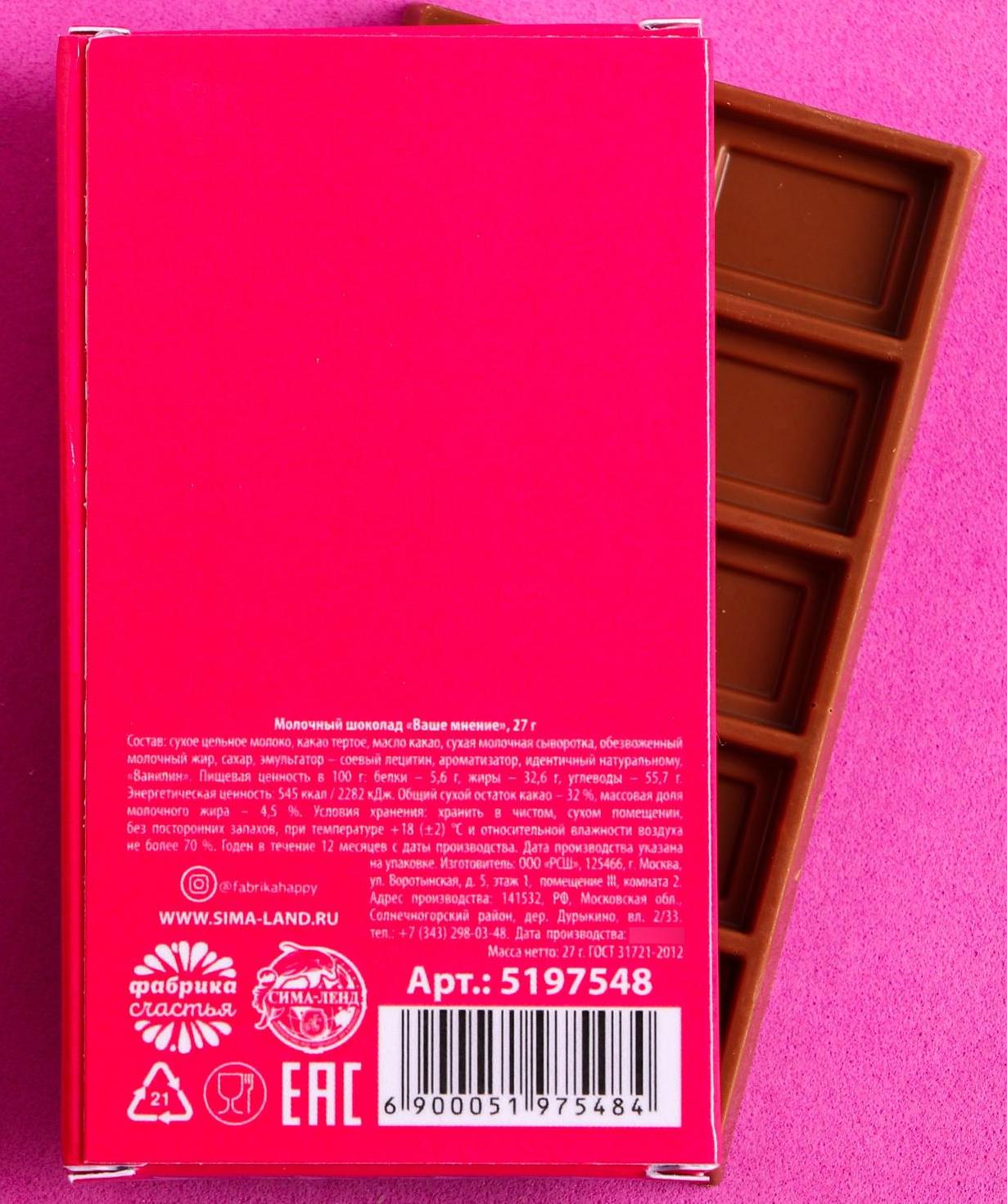 Chocolate `Jpit.am` milk, Ваше мнение
