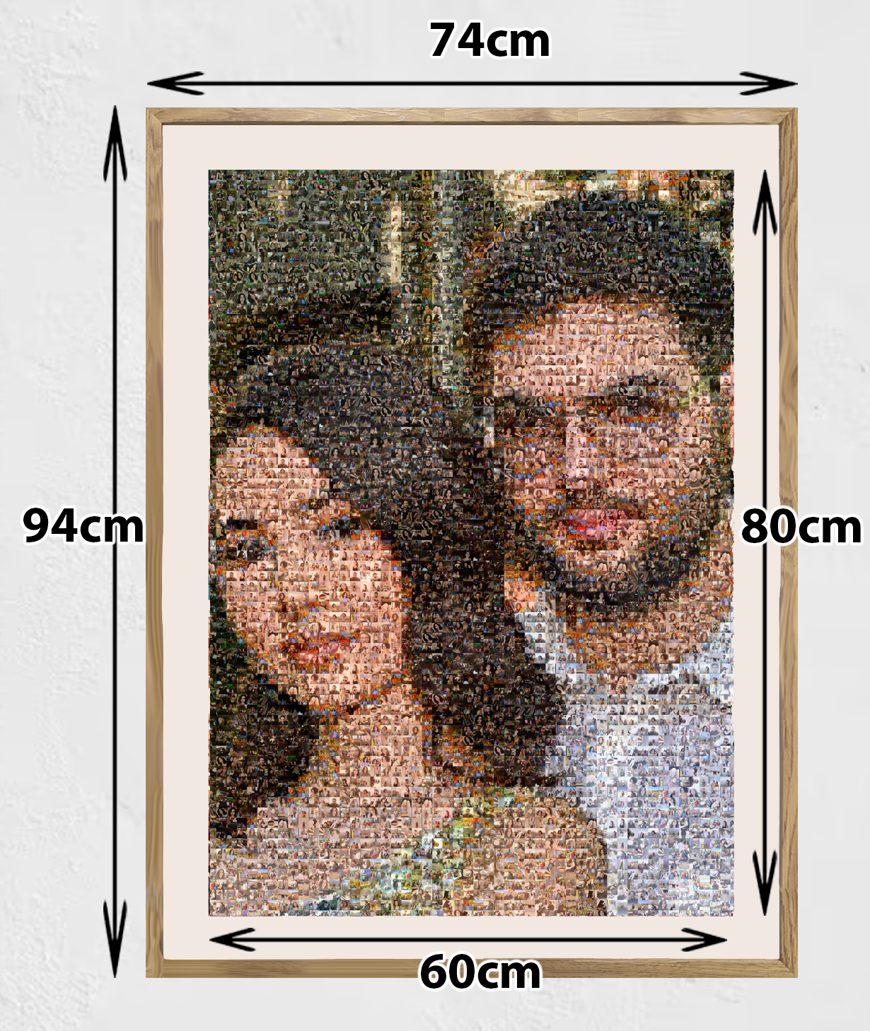 Personalized A1 Mosaic Photo «Mosaic» 60 x 80 cm