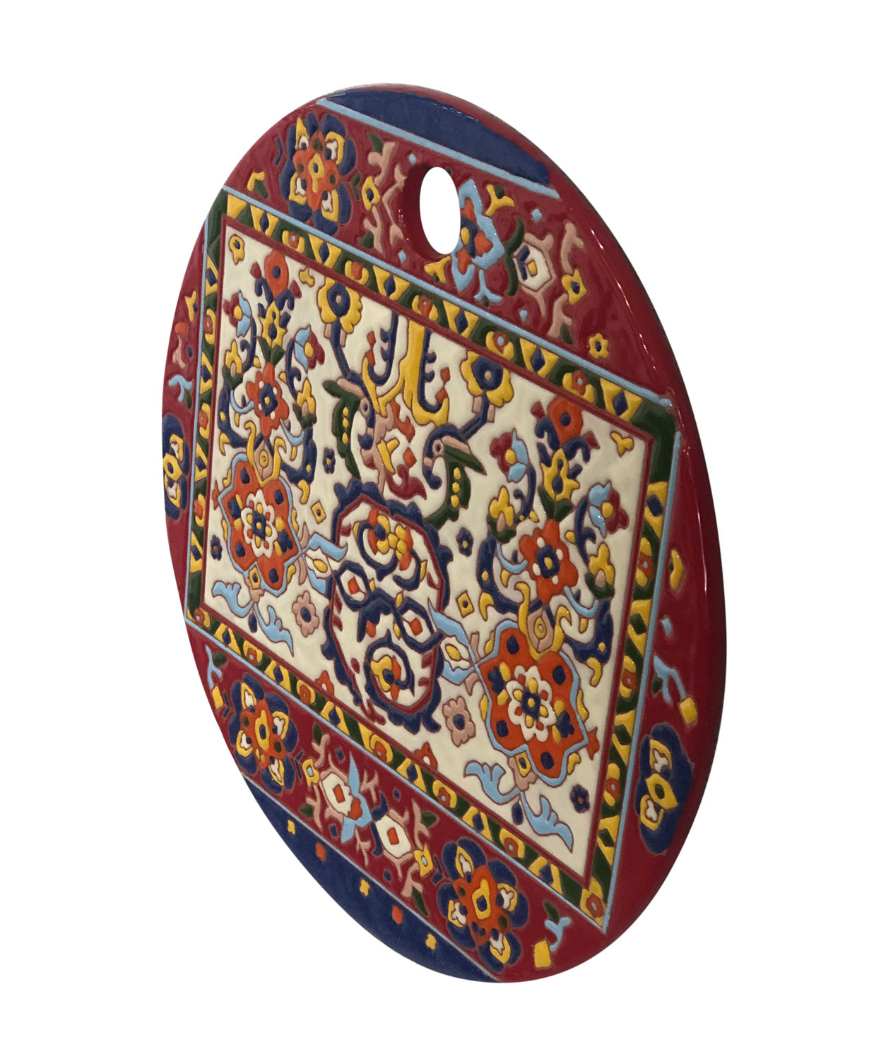 Serving plate `ManeTiles` decorative, ceramic №6