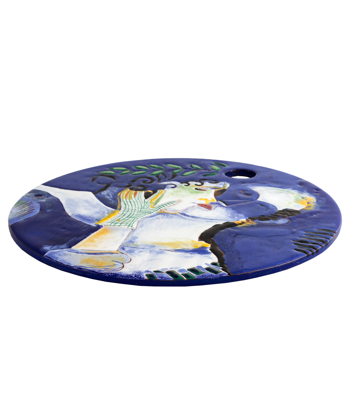 Сырная тарелка `ManeTiles` декоративная, керамическая №36