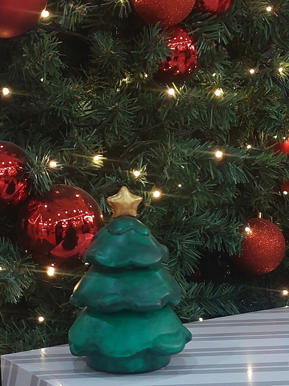 Candle «Blue Moon» Christmas Tree, two-tier