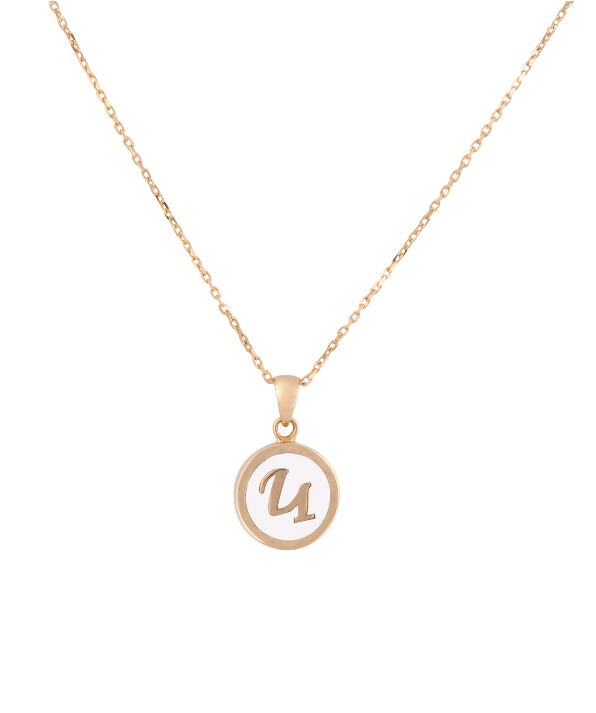 Pendant `Less is more` gold №39