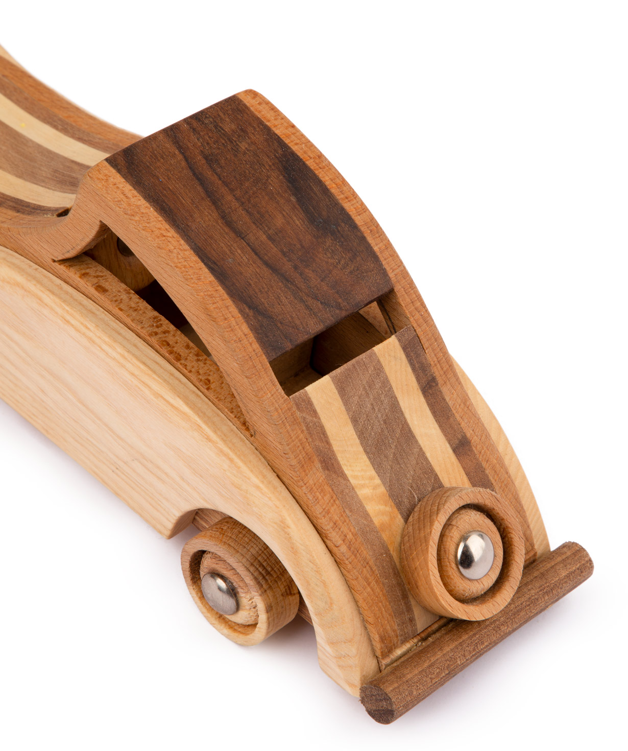 Toy `I'm wooden toys` wooden, retro car