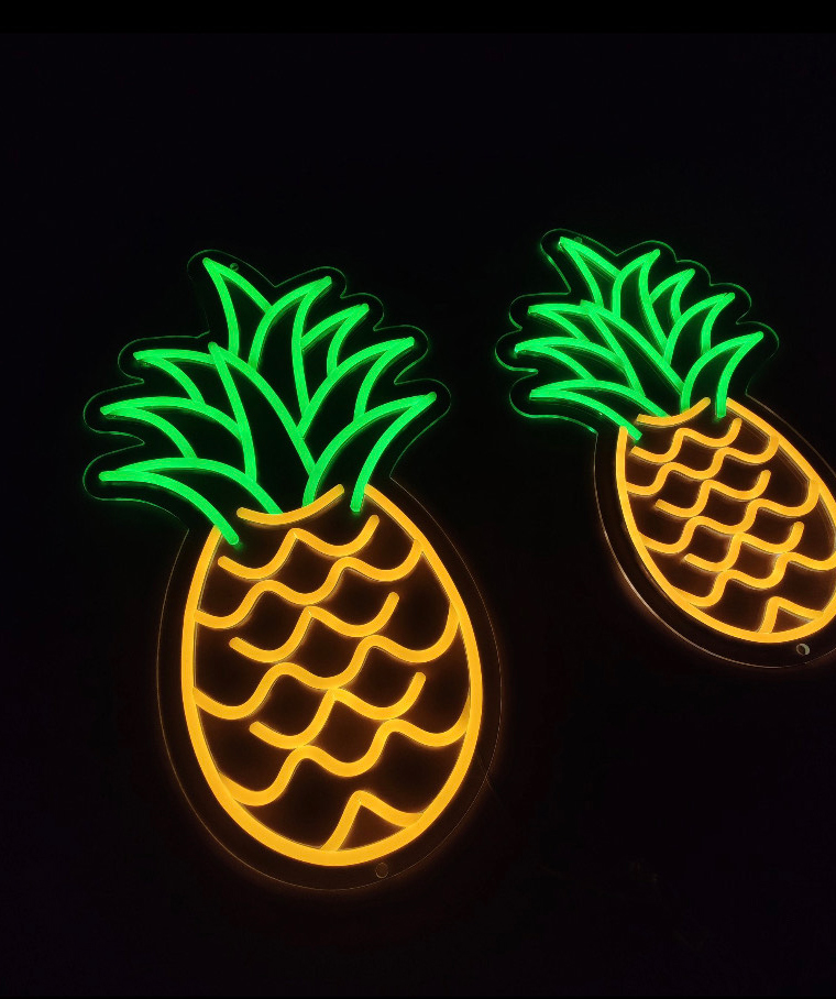 Neon light «ANeon» Pineapple, 50 x 26 cm