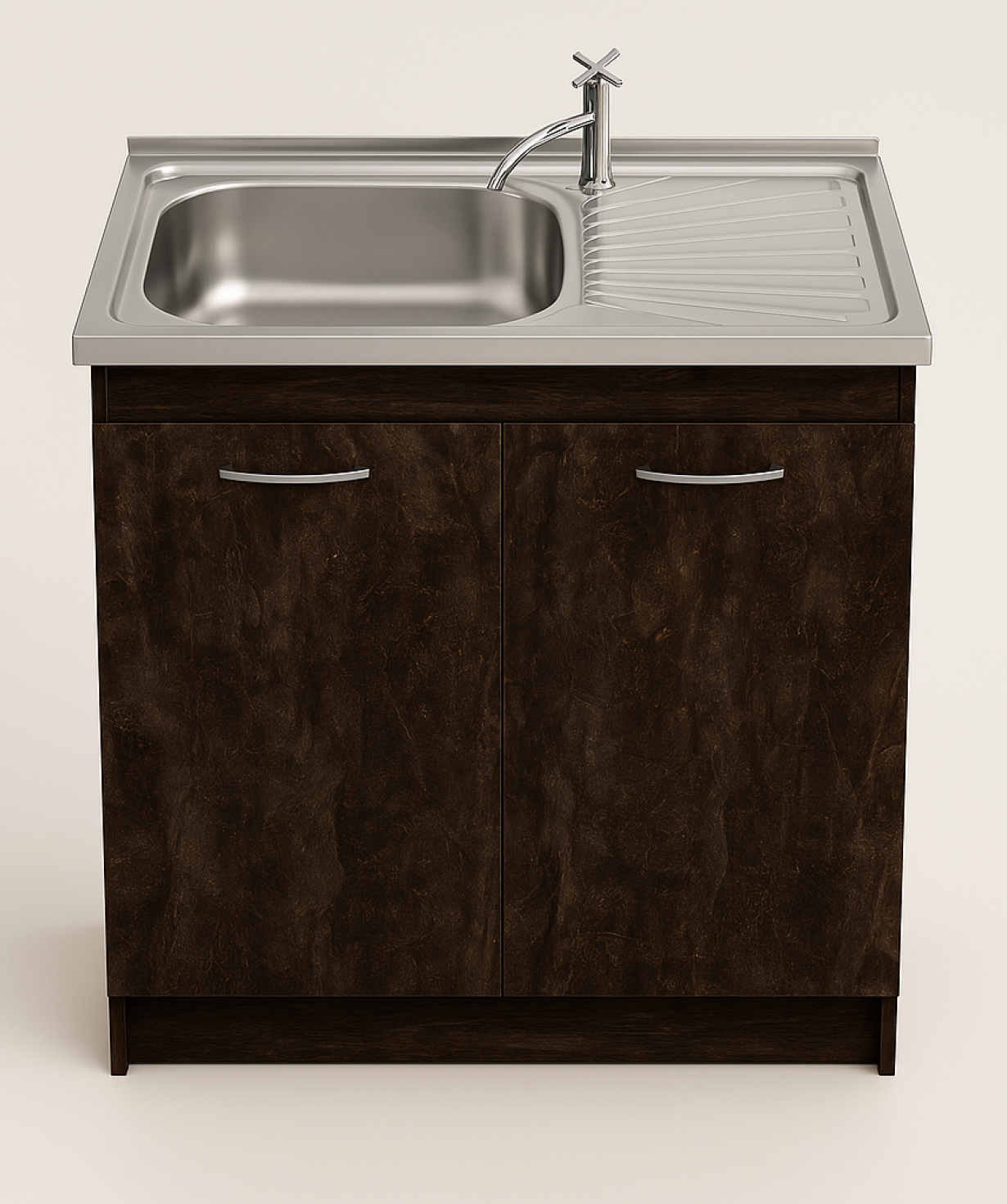 Perla լամինատ խոհանոցային կահույք Rico D8050A, 1B1D, 800×500×840մմ, մուգ ատելիե, ձախ