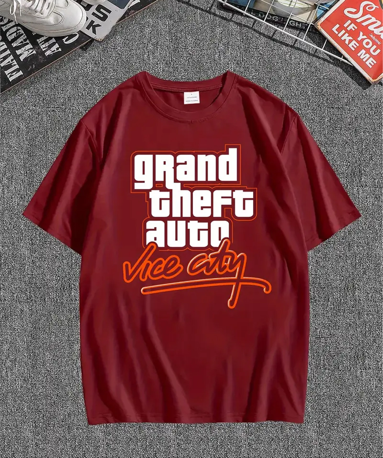 T-shirt GTA Vice City «Gift Store» For men  №4