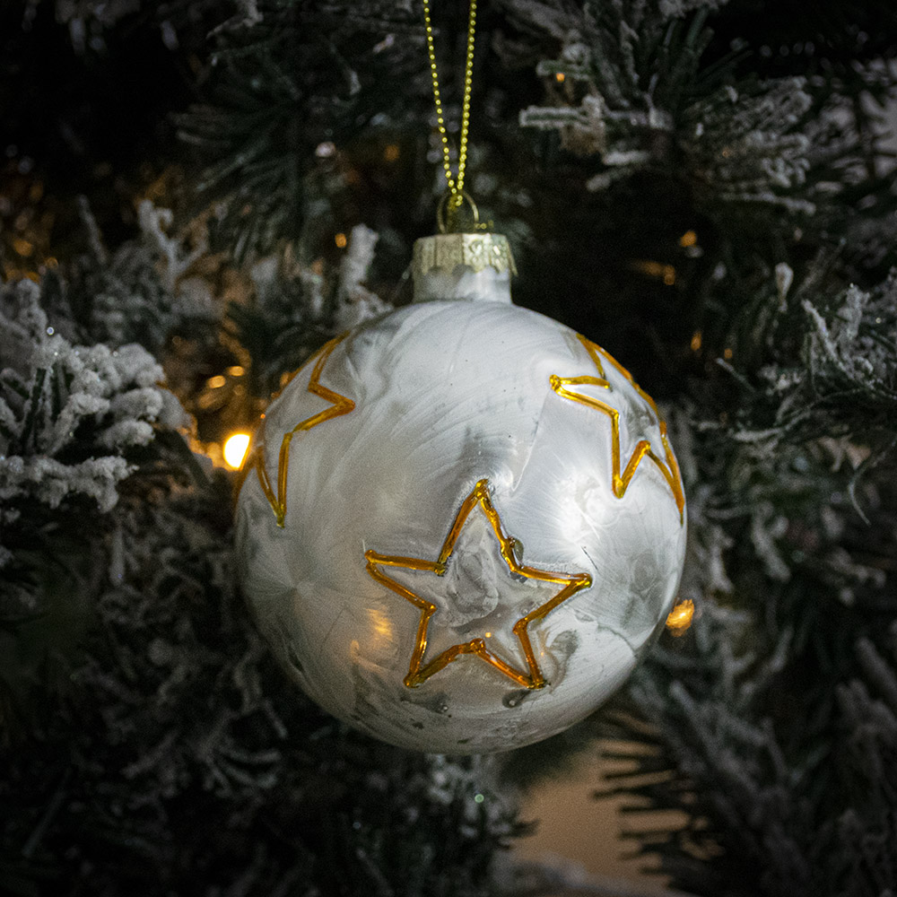 Christmas tree toy «Vetur» with stars 96076, 1 pc