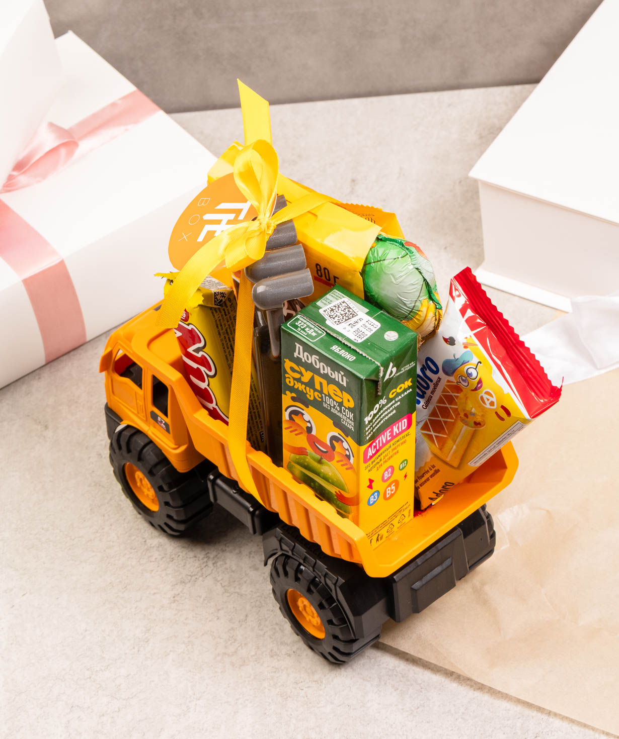 Composition «THE BOX» with a toy, for children №614